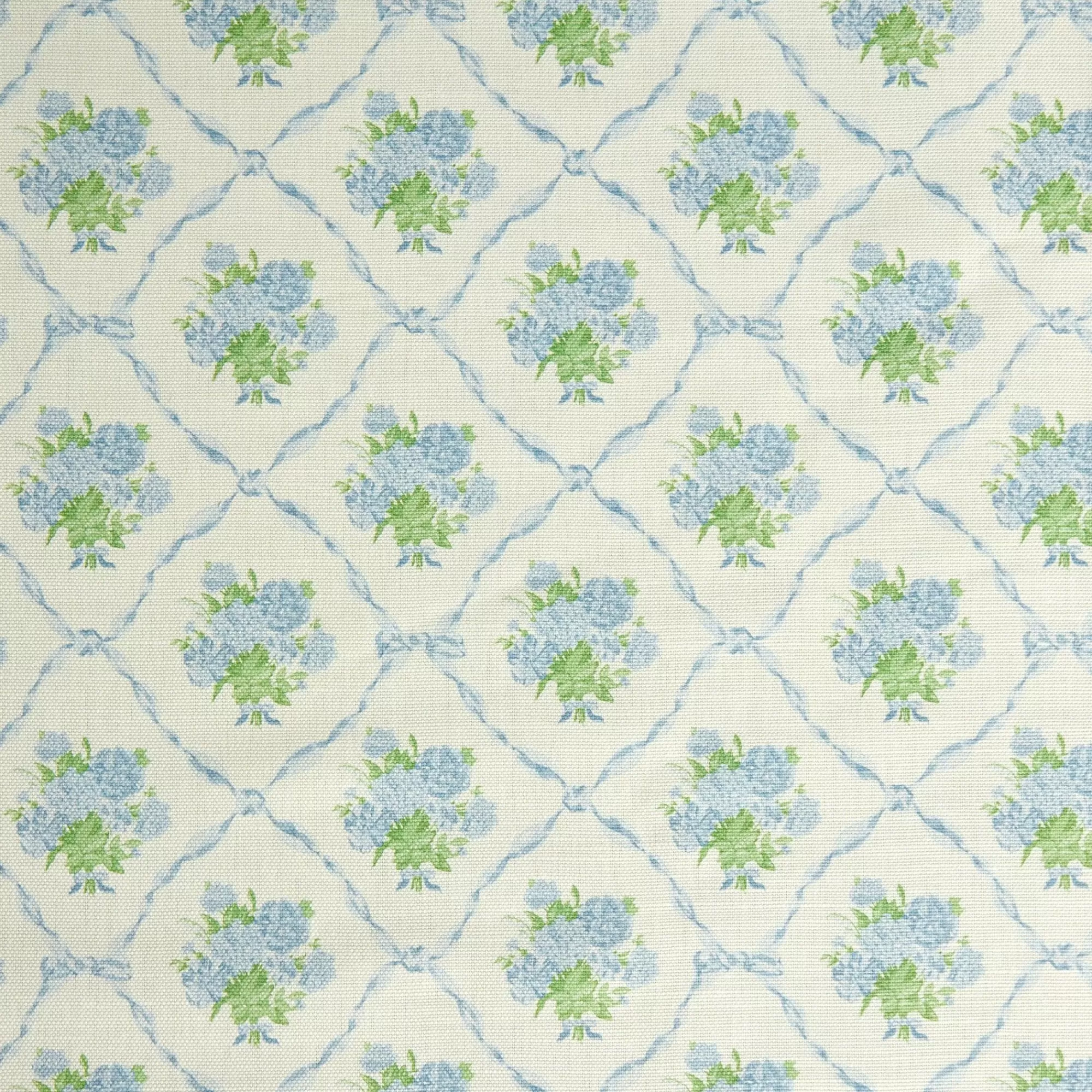 Discount Alice's Bouquet Fabric (Blue) Serena Fresson Fabrics