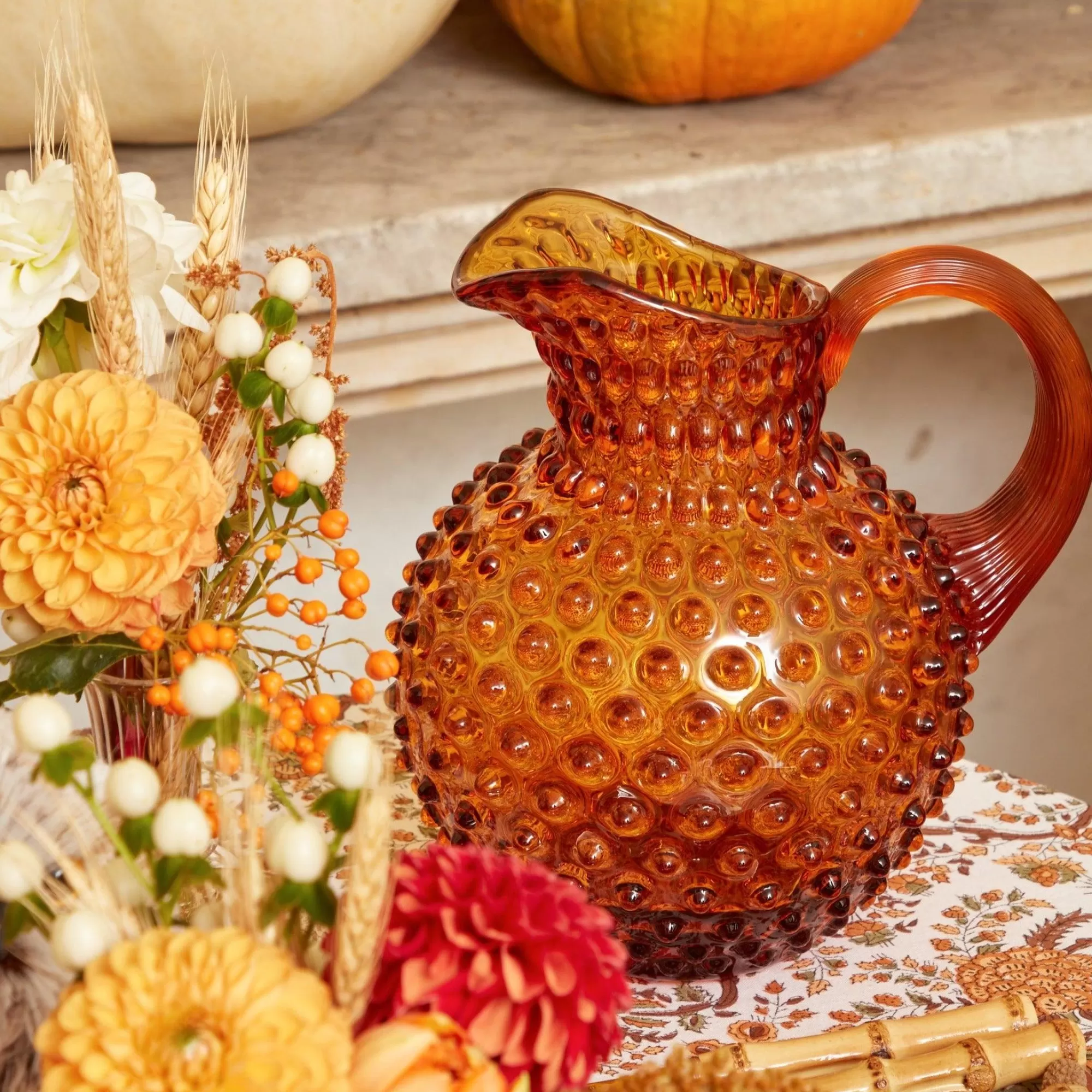 Discount Amber Hobnail Jug Jugs