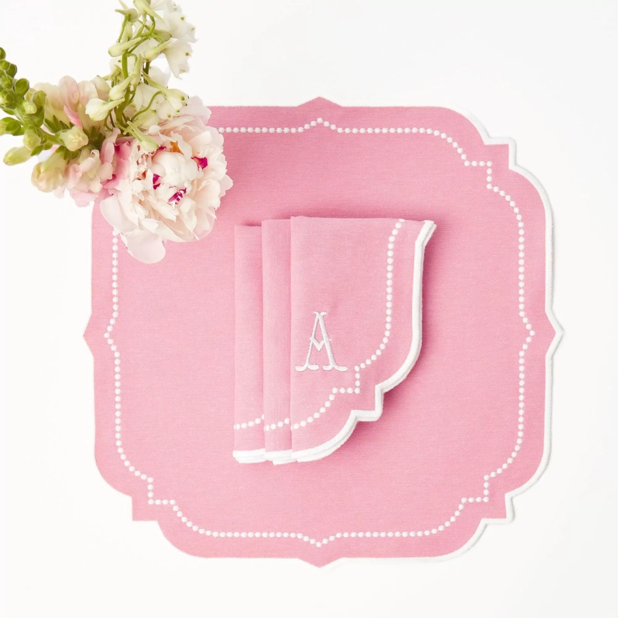 Store Amelie Pink Napkins (Set Of 4) Napkins