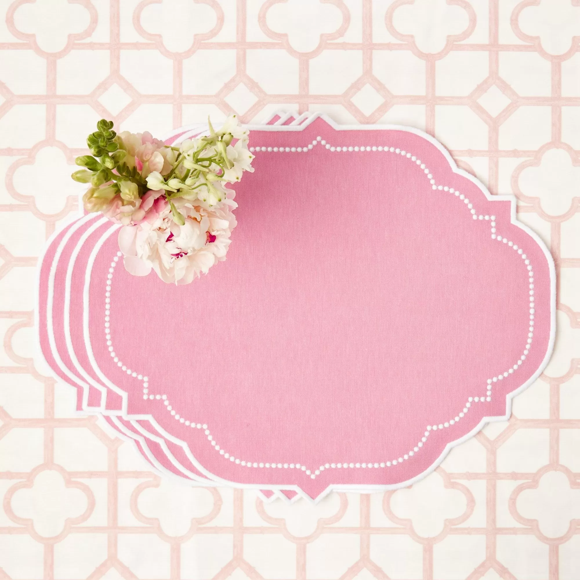 Cheap Amelie Pink Placemats (Set Of 4) Placemats