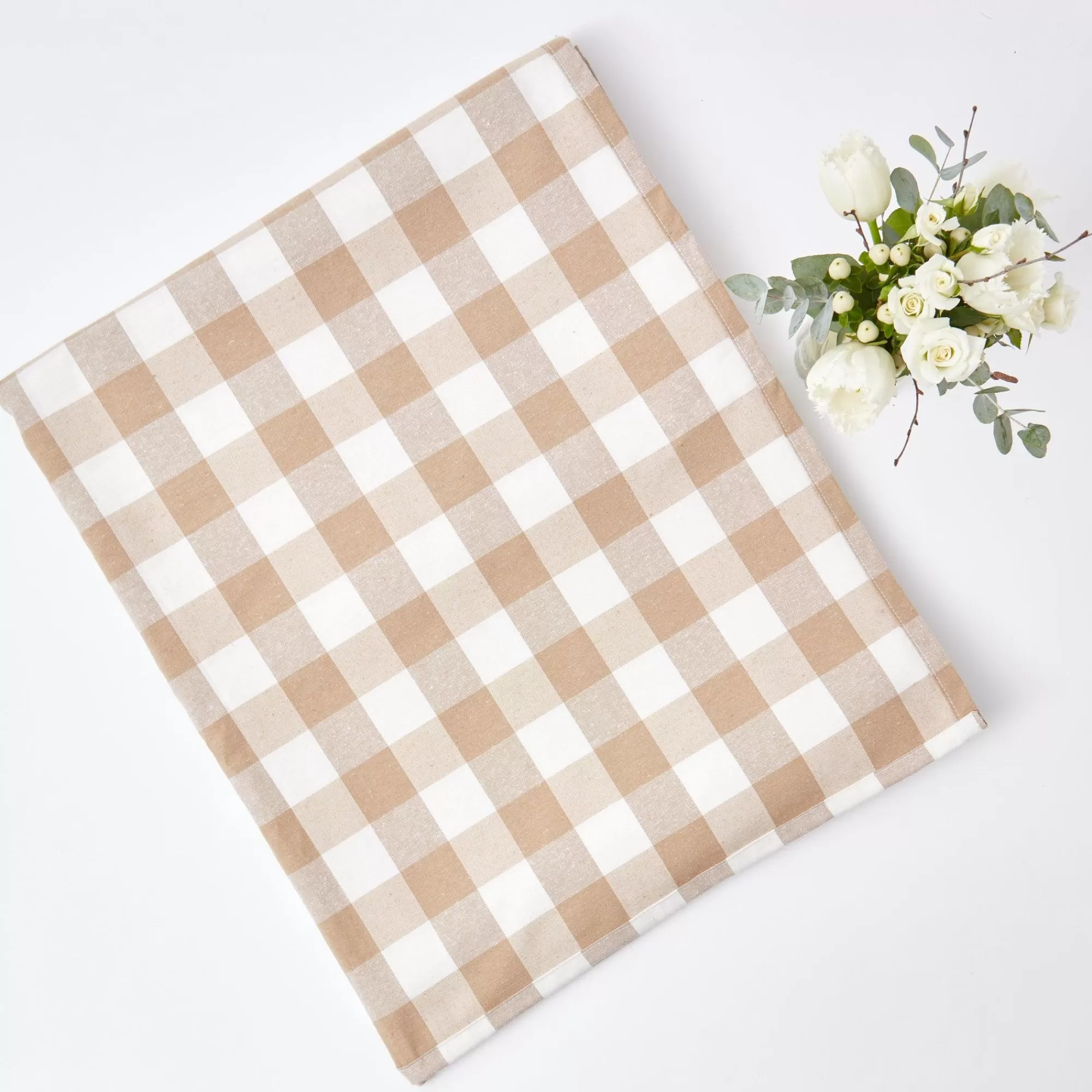 Shop Biscuit Gingham Tablecloth Tablecloths