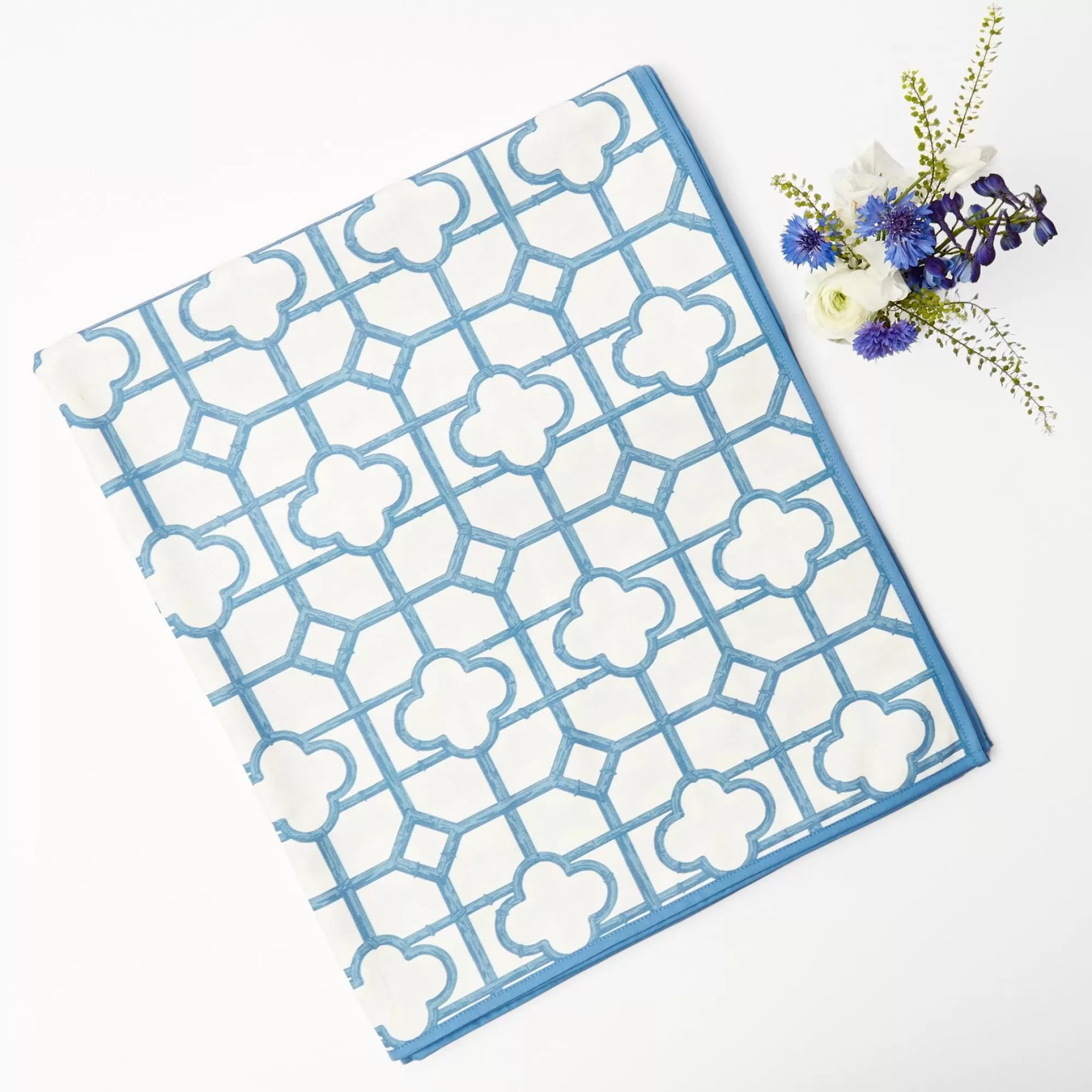 Clearance Blue Bamboo Tablecloth Tablecloths