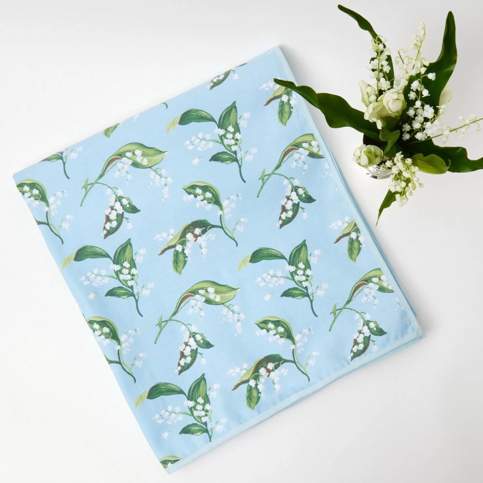 Online Blue Lily Of The Valley Tablecloth Tablecloths