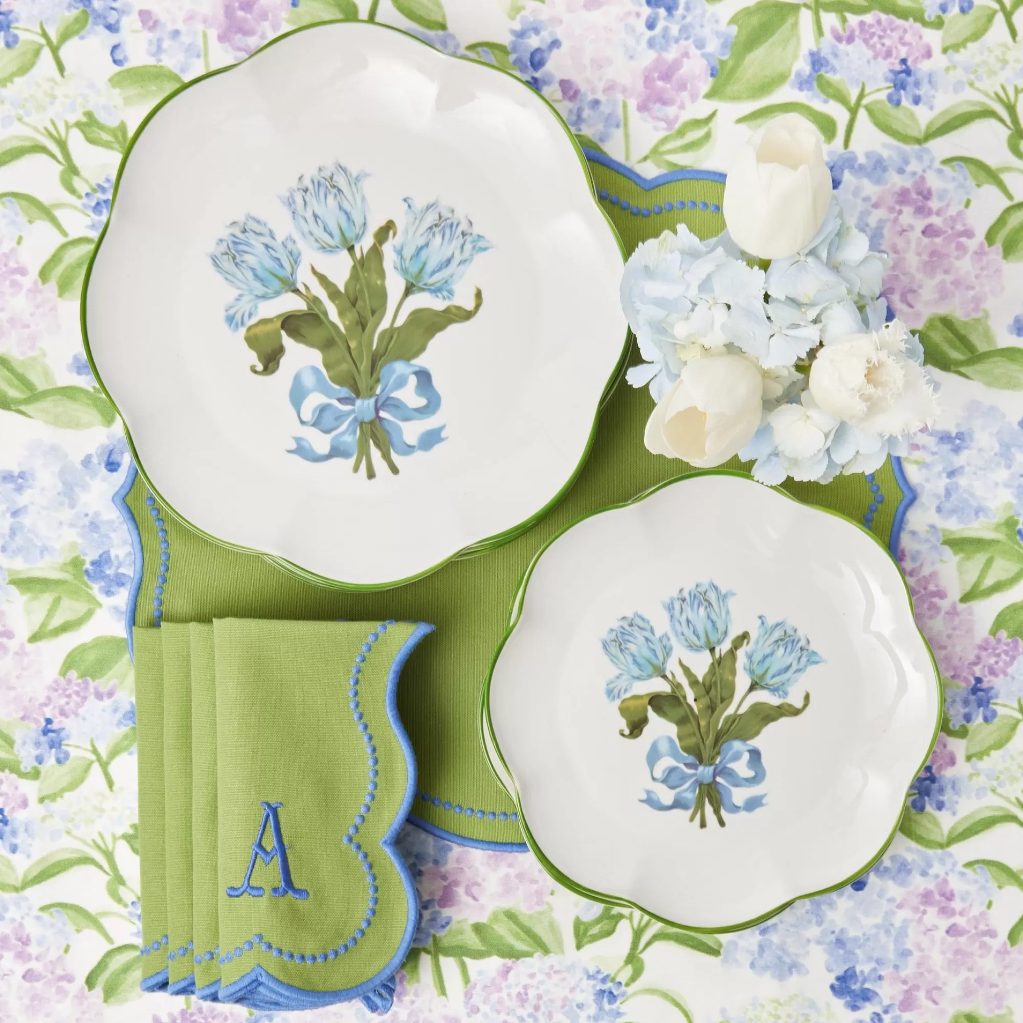 Cheap Blue Tulip Starter Plates (Set Of 4) Starter Plates