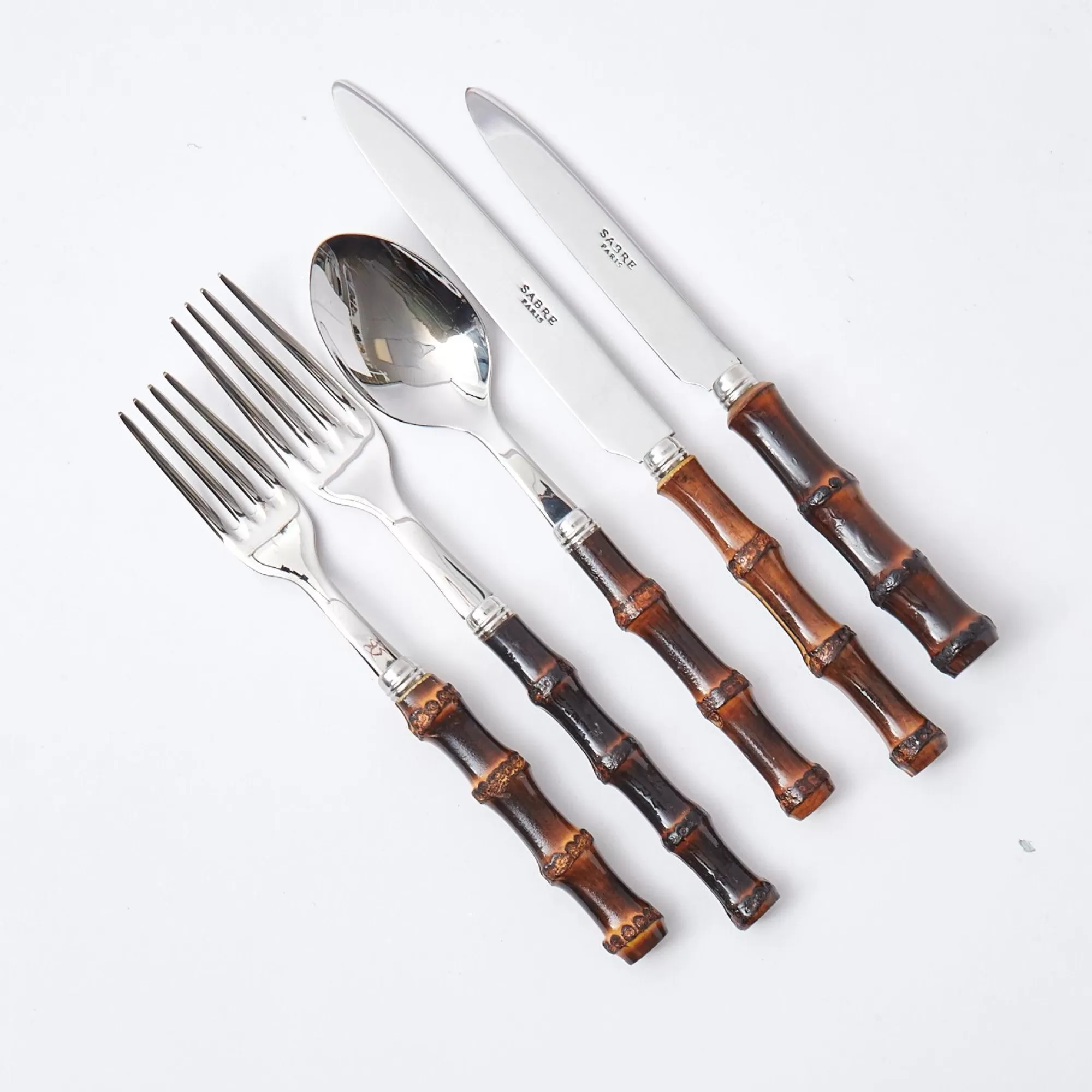 Flash Sale Burnt Bamboo Cutlery (5 Piece) Cutlery Sets