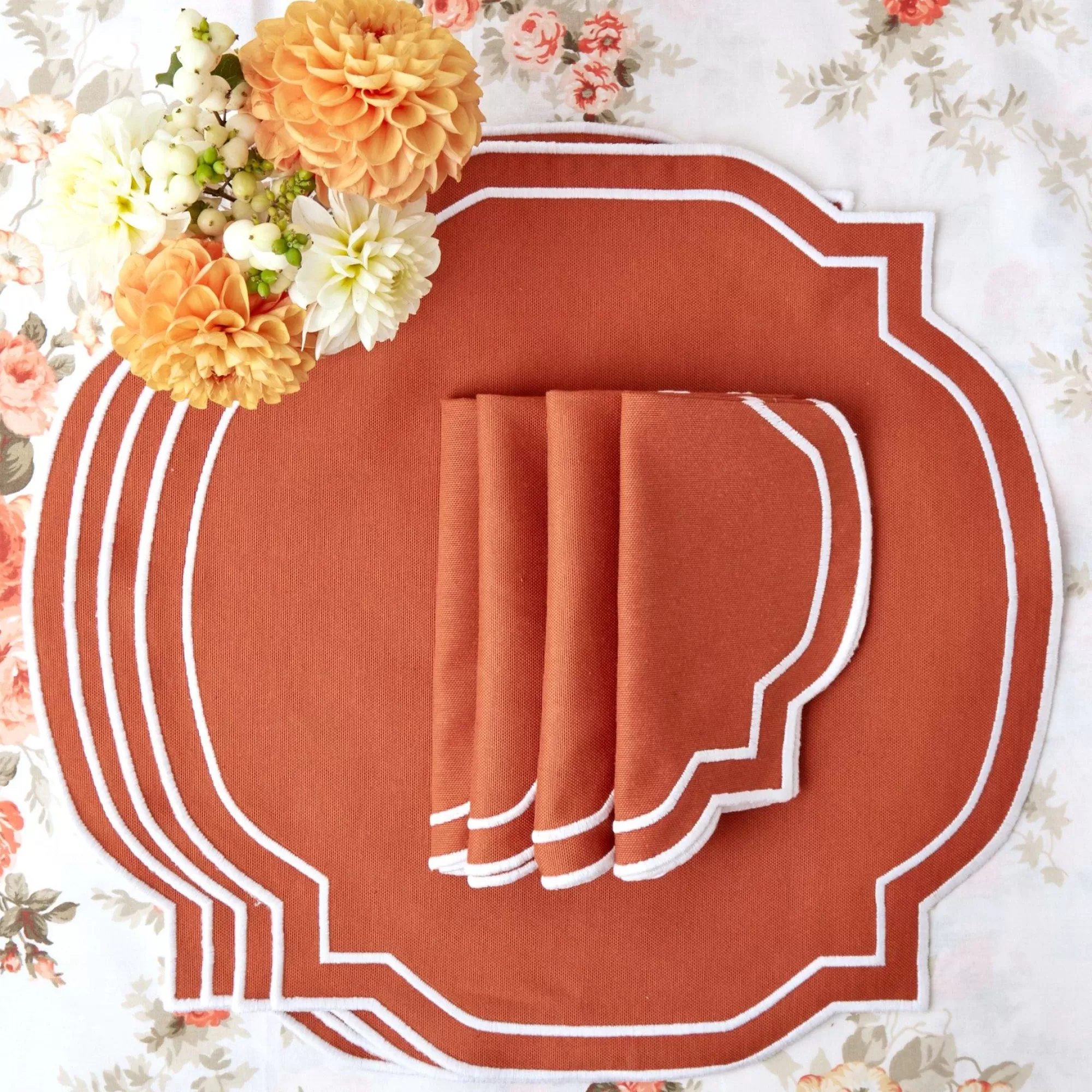 Discount Burnt Orange Placemats (Set Of 4) Placemats