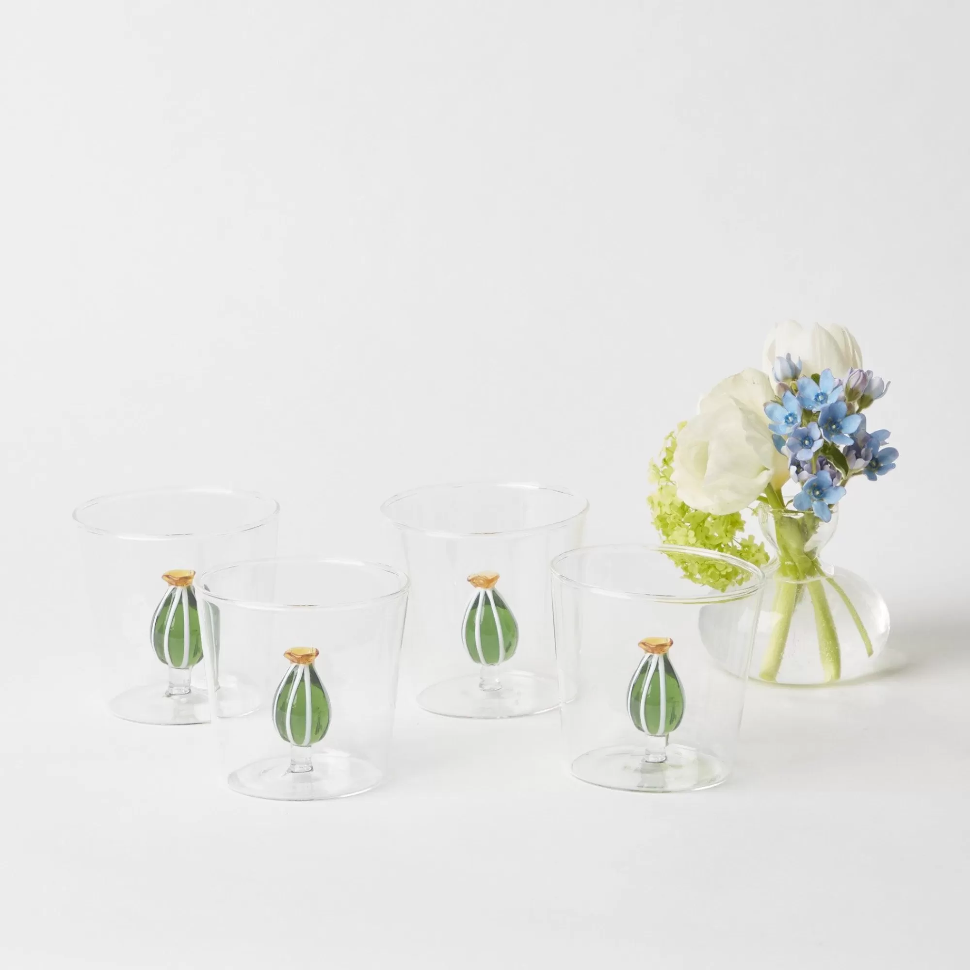 Sale Cactus Water Glasses (Set 4) Glasses