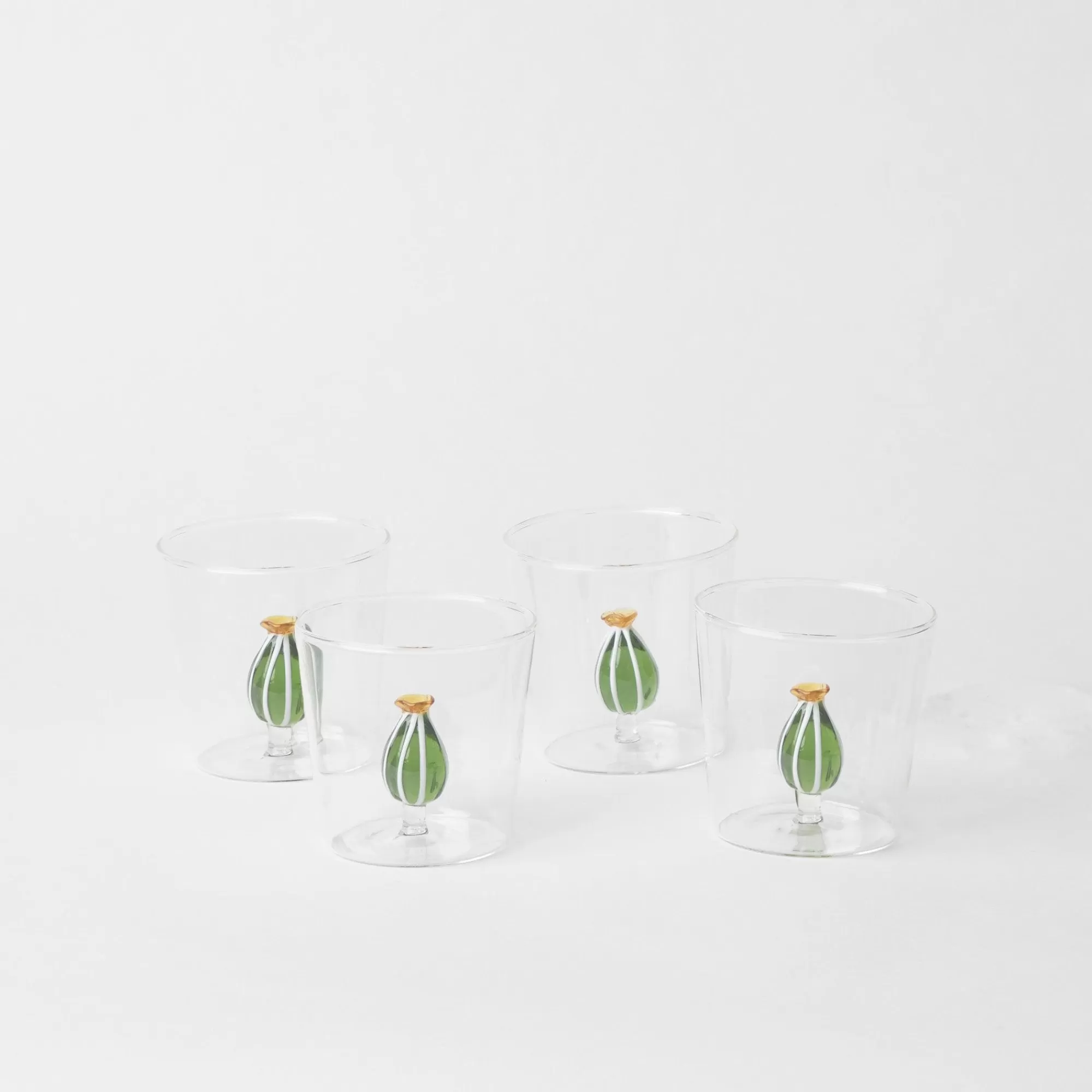 Sale Cactus Water Glasses (Set 4) Glasses