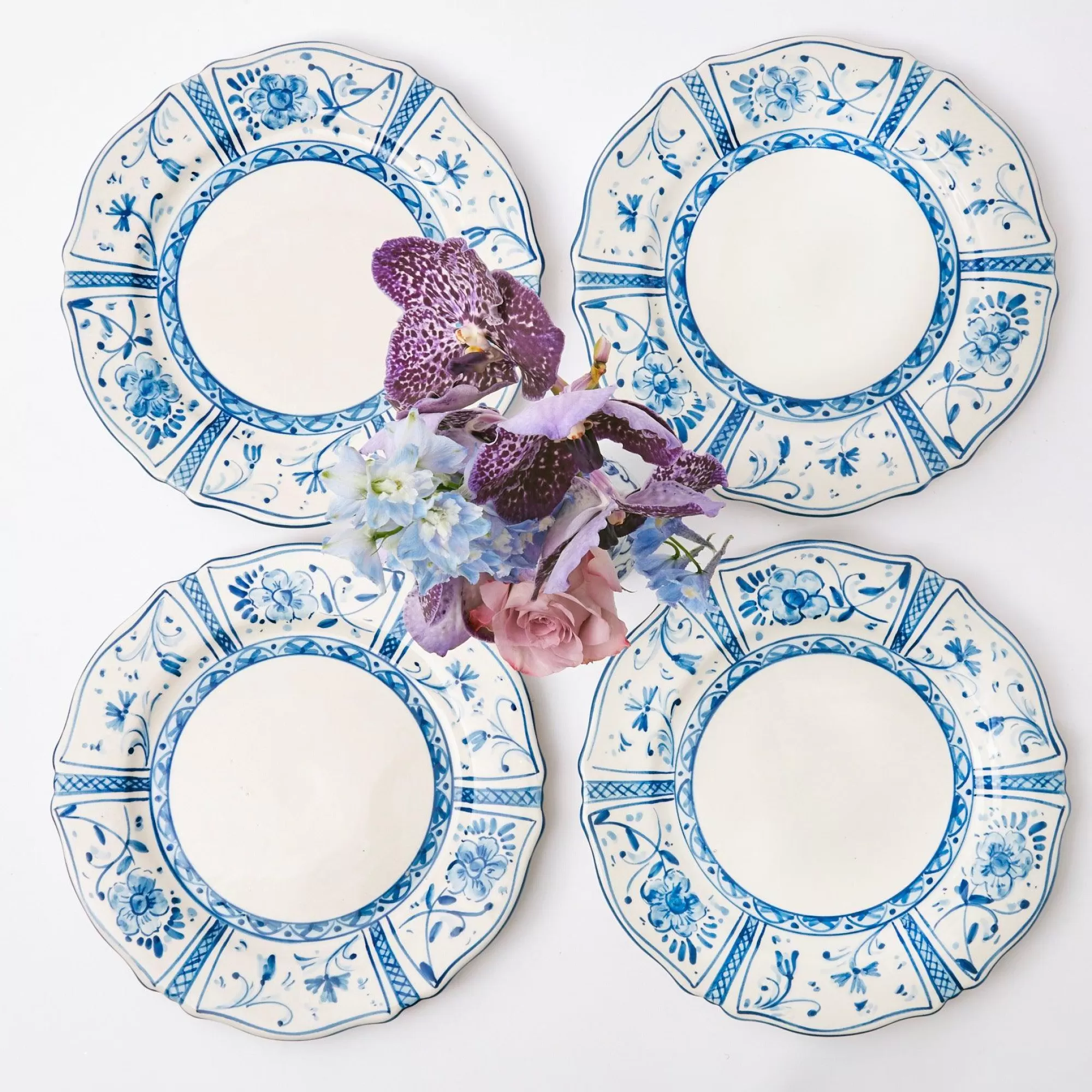 Online Cadiz Hand Painted Dinner Plates (Set Of 4) Dinner Plates