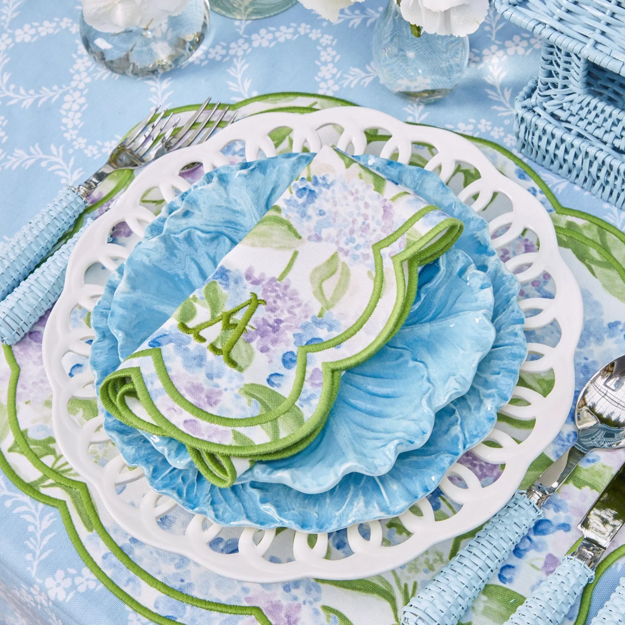 Store Camilla Hydrangea Napkins (Set Of 4) Napkins