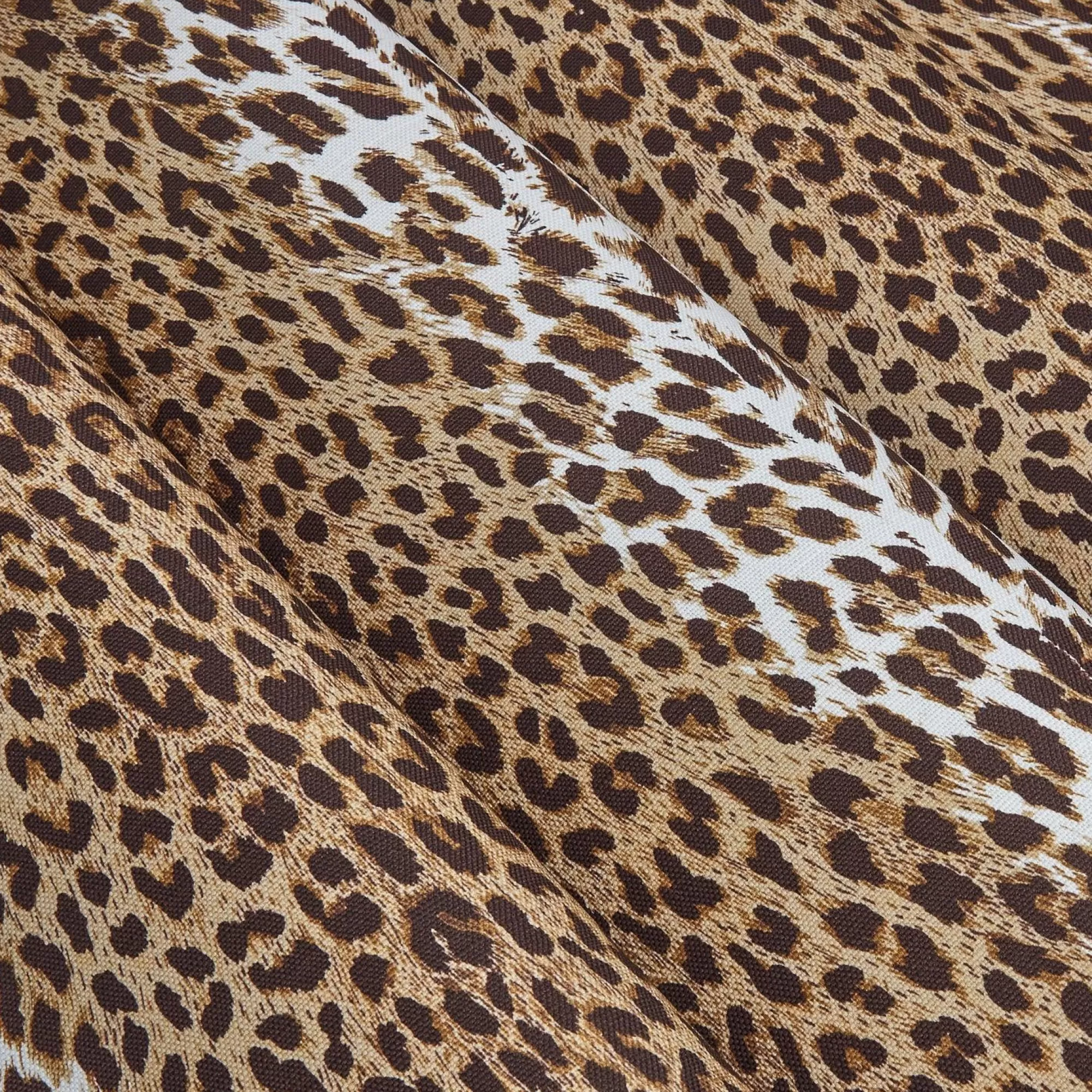 Cheap Chestnut Brown Leopard Fabric Serena Fresson Fabrics