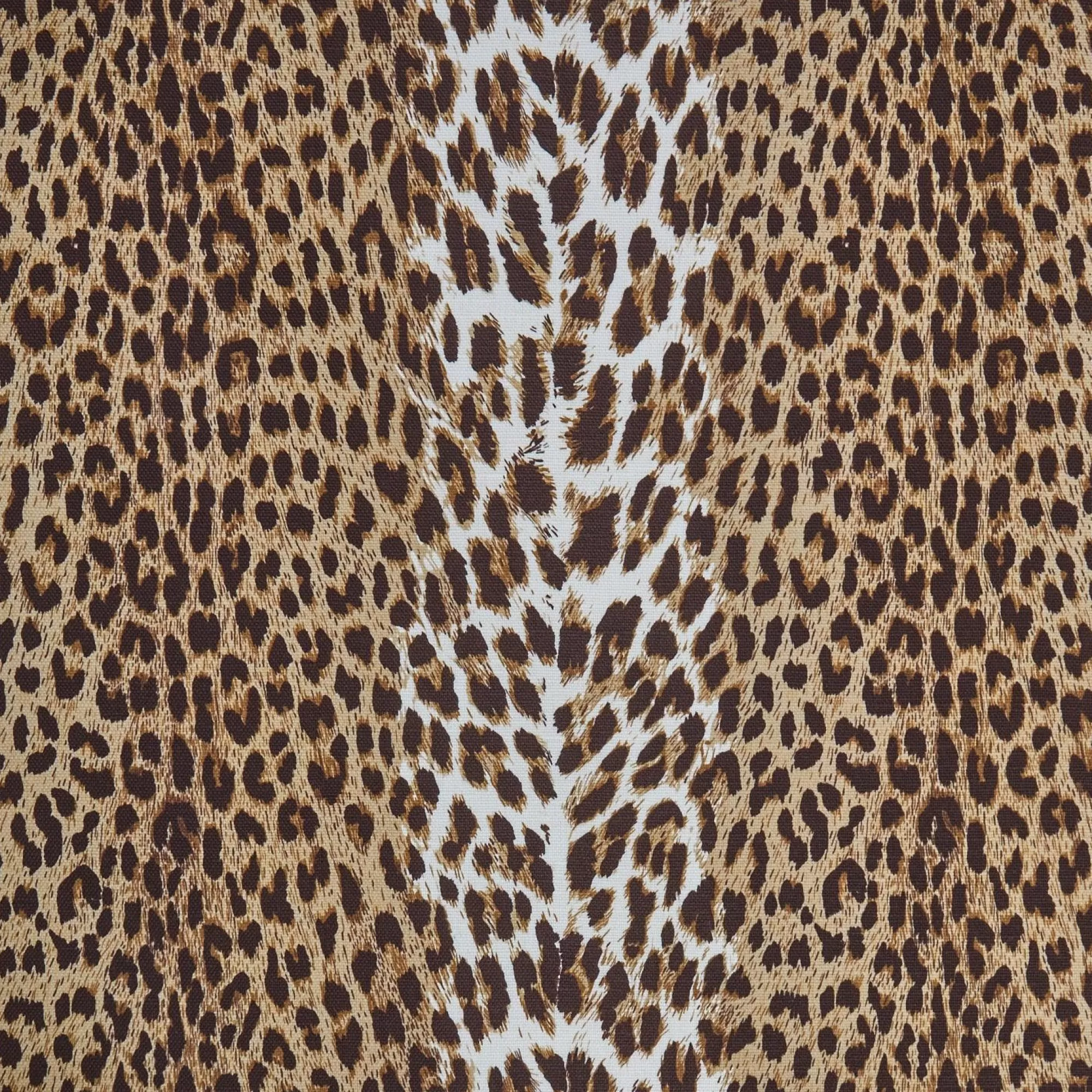 Cheap Chestnut Brown Leopard Fabric Serena Fresson Fabrics