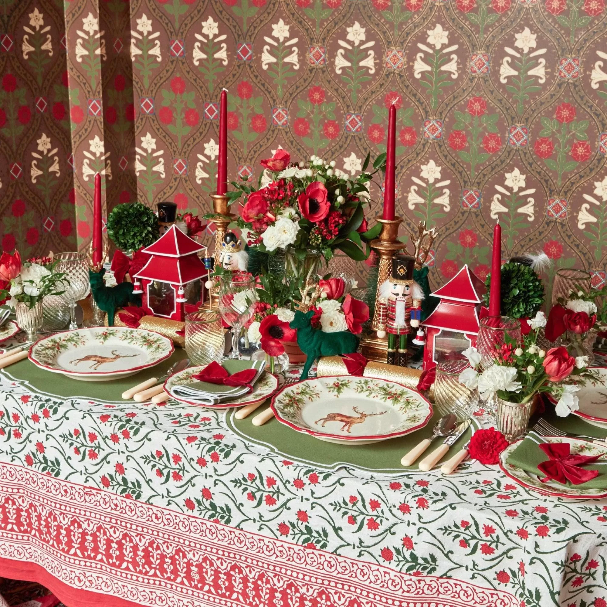 Sale Christmas Garland Tablecloth Tablecloths