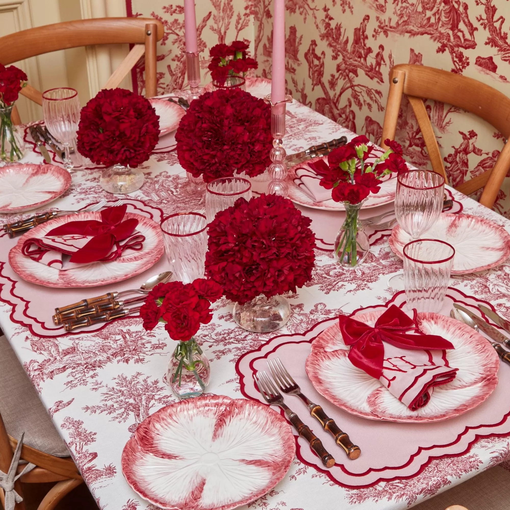 Clearance Claudette Toile Tablecloth Tablecloths