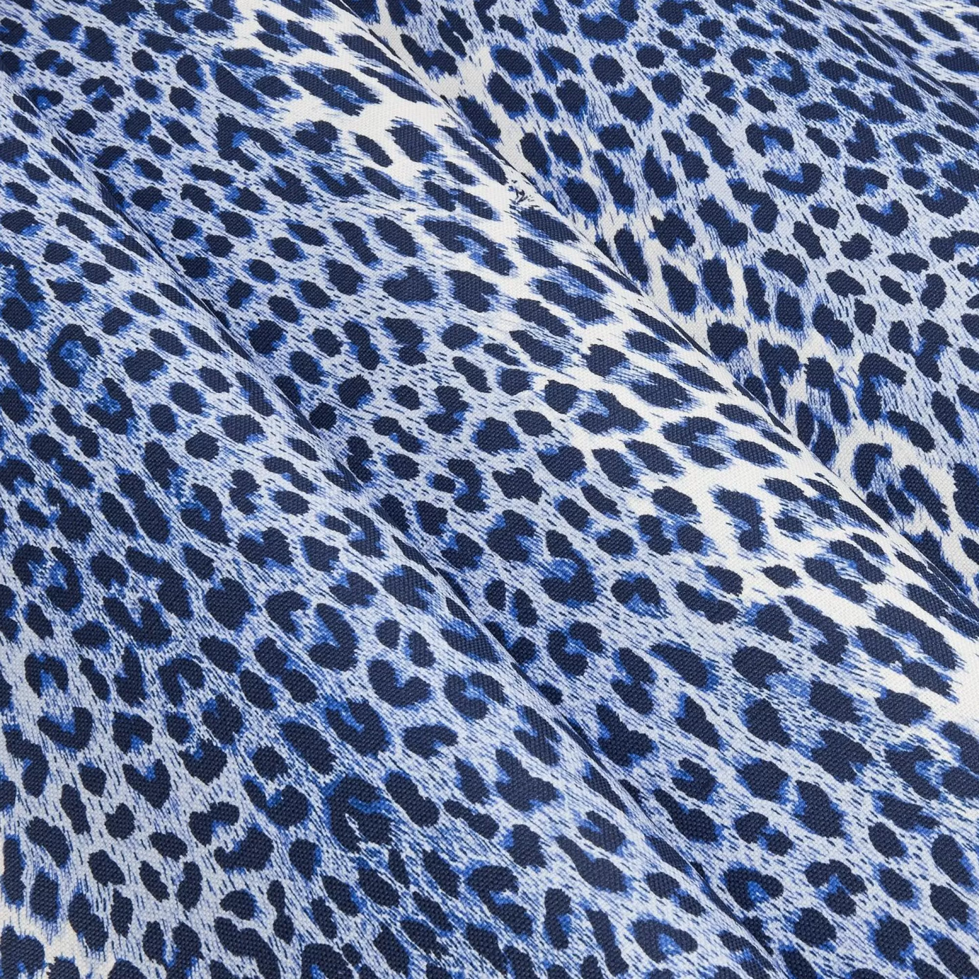 Sale Cobalt Blue Leopard Fabric Serena Fresson Fabrics