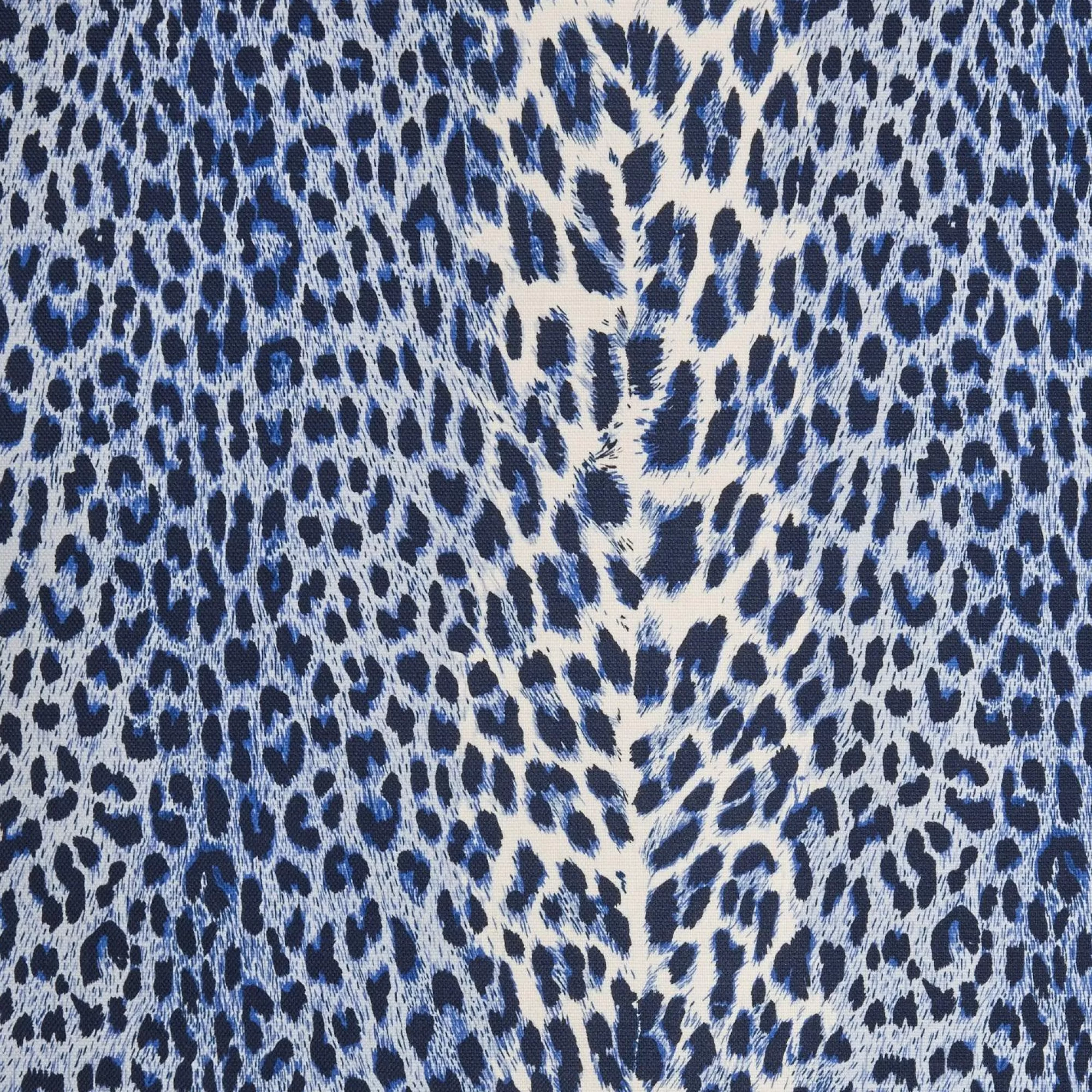 Sale Cobalt Blue Leopard Fabric Serena Fresson Fabrics