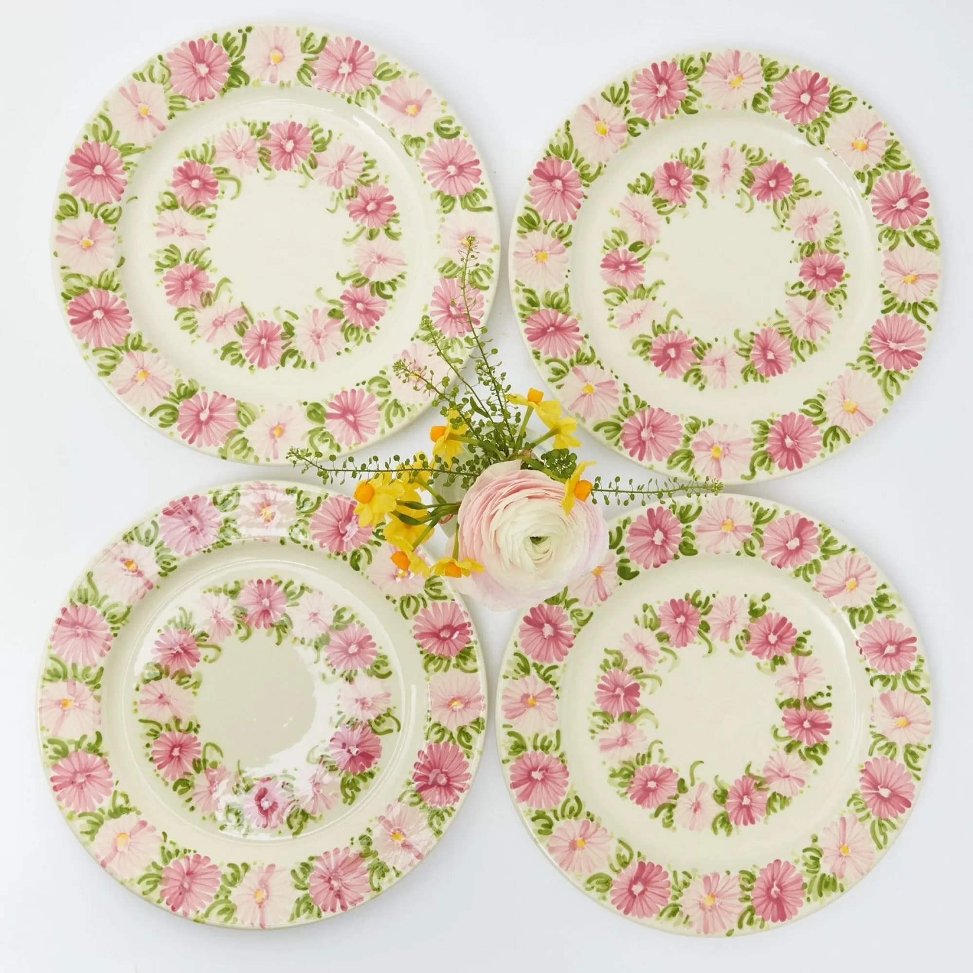 Outlet Dahlia Garland Dinner Plate (Set Of 4) Dinner Plates