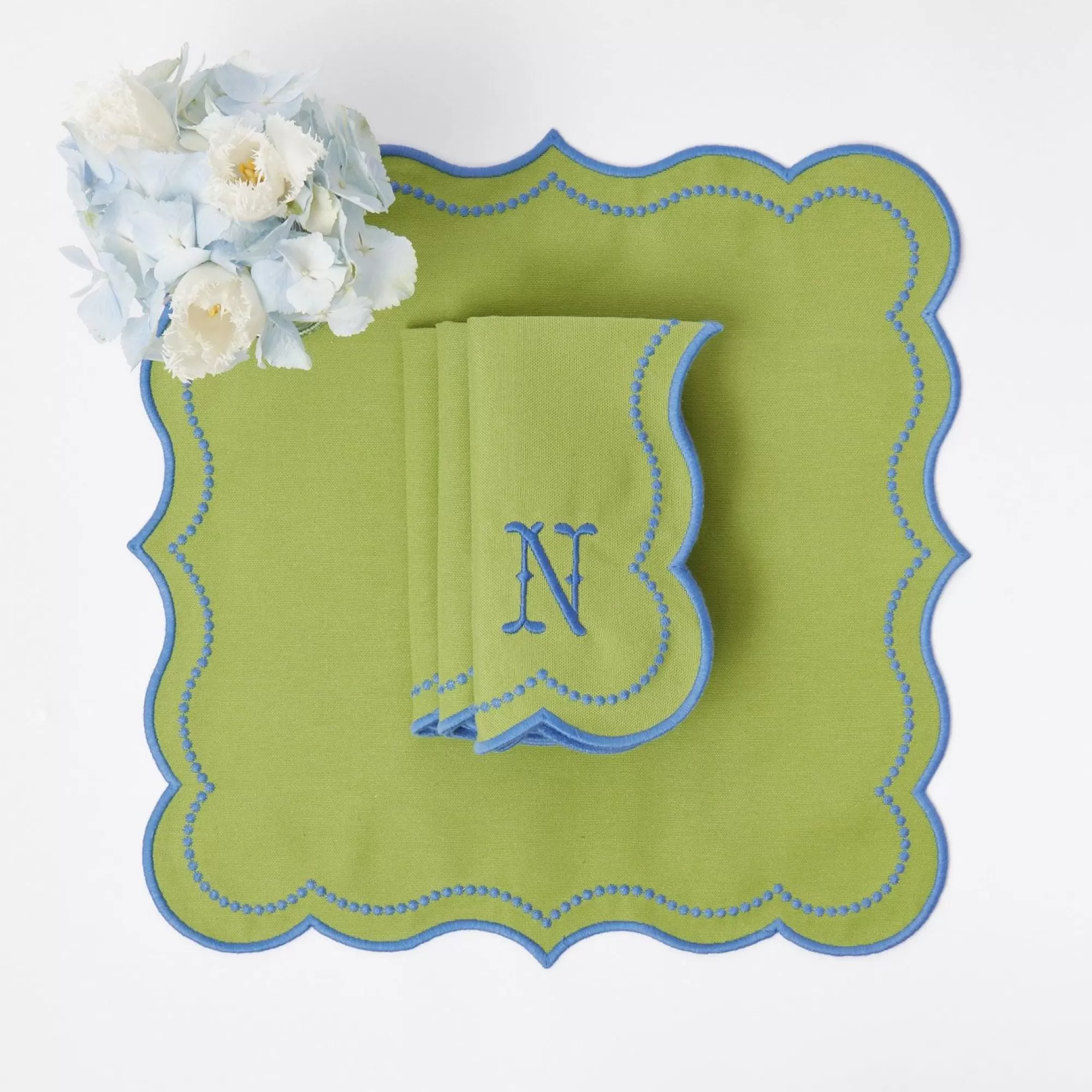 Cheap Eloise Green And Blue Napkins (Set Of 4) Napkins