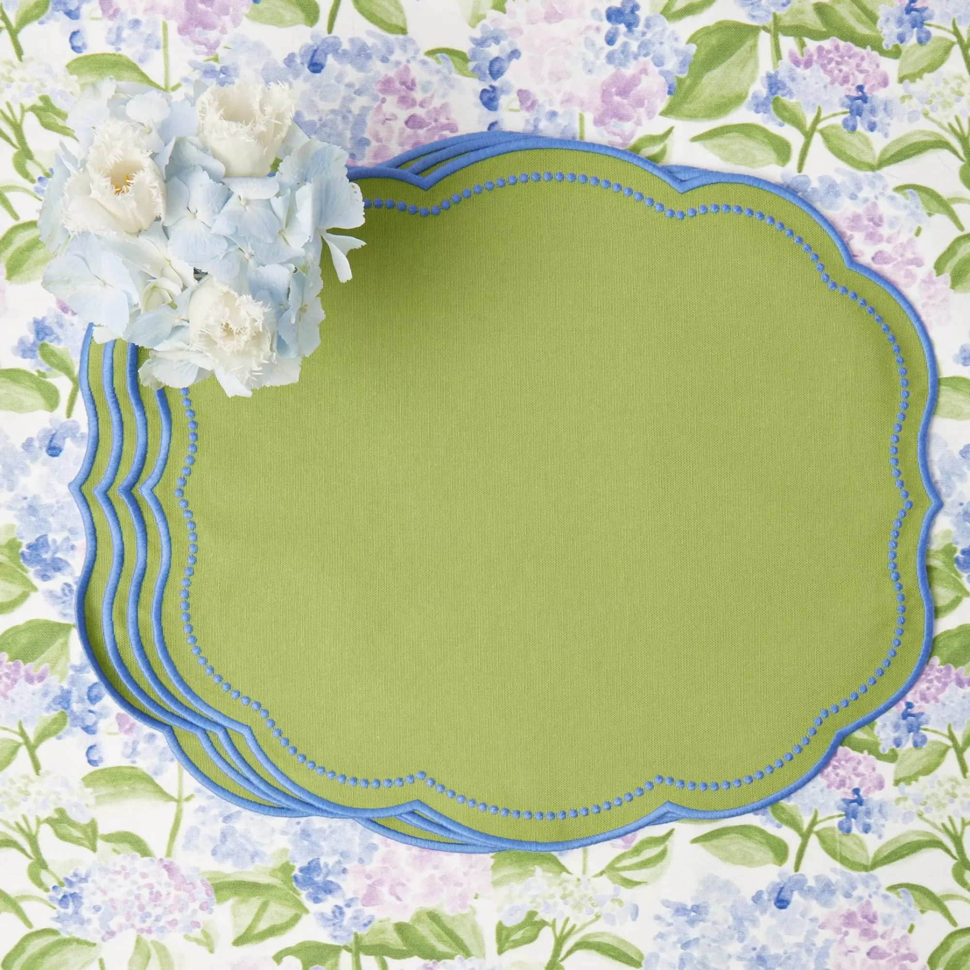 Flash Sale Eloise Green And Blue Placemats (Set Of 4) Placemats