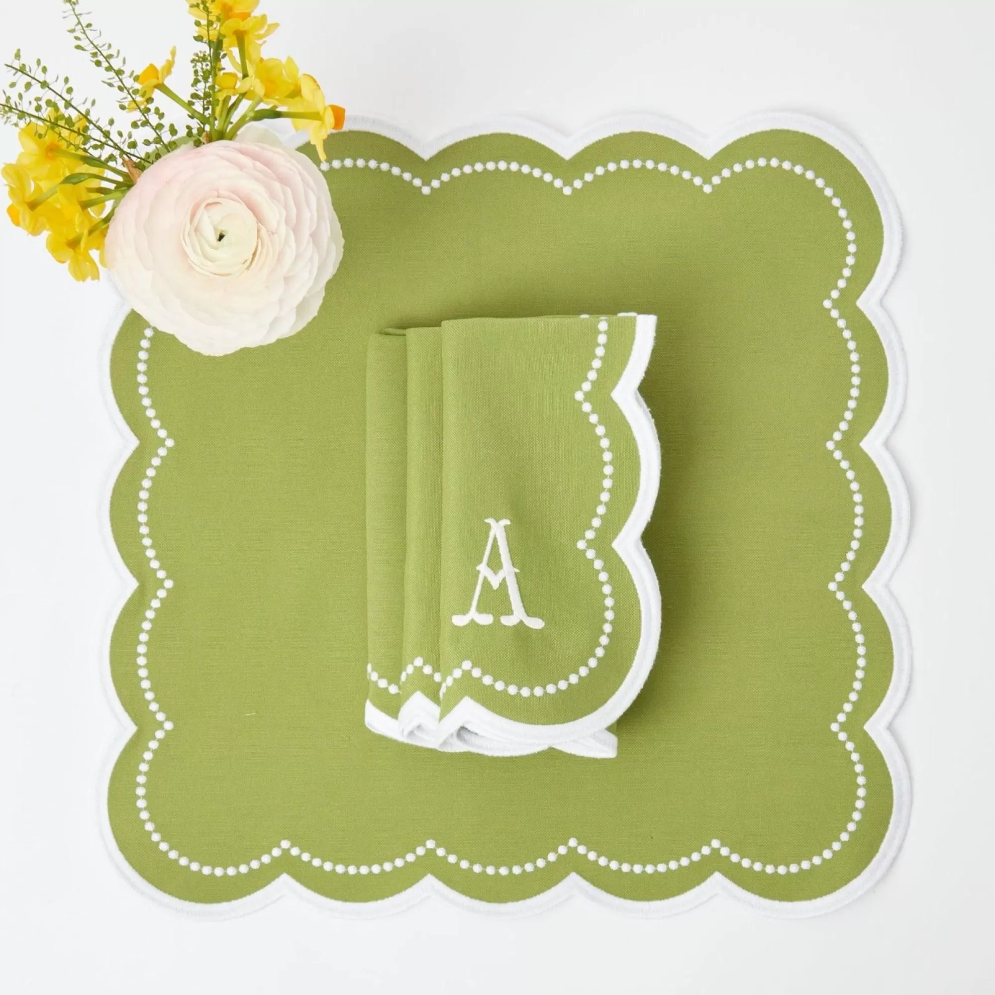 Hot Elsa Green Napkins (Set Of 4) Napkins