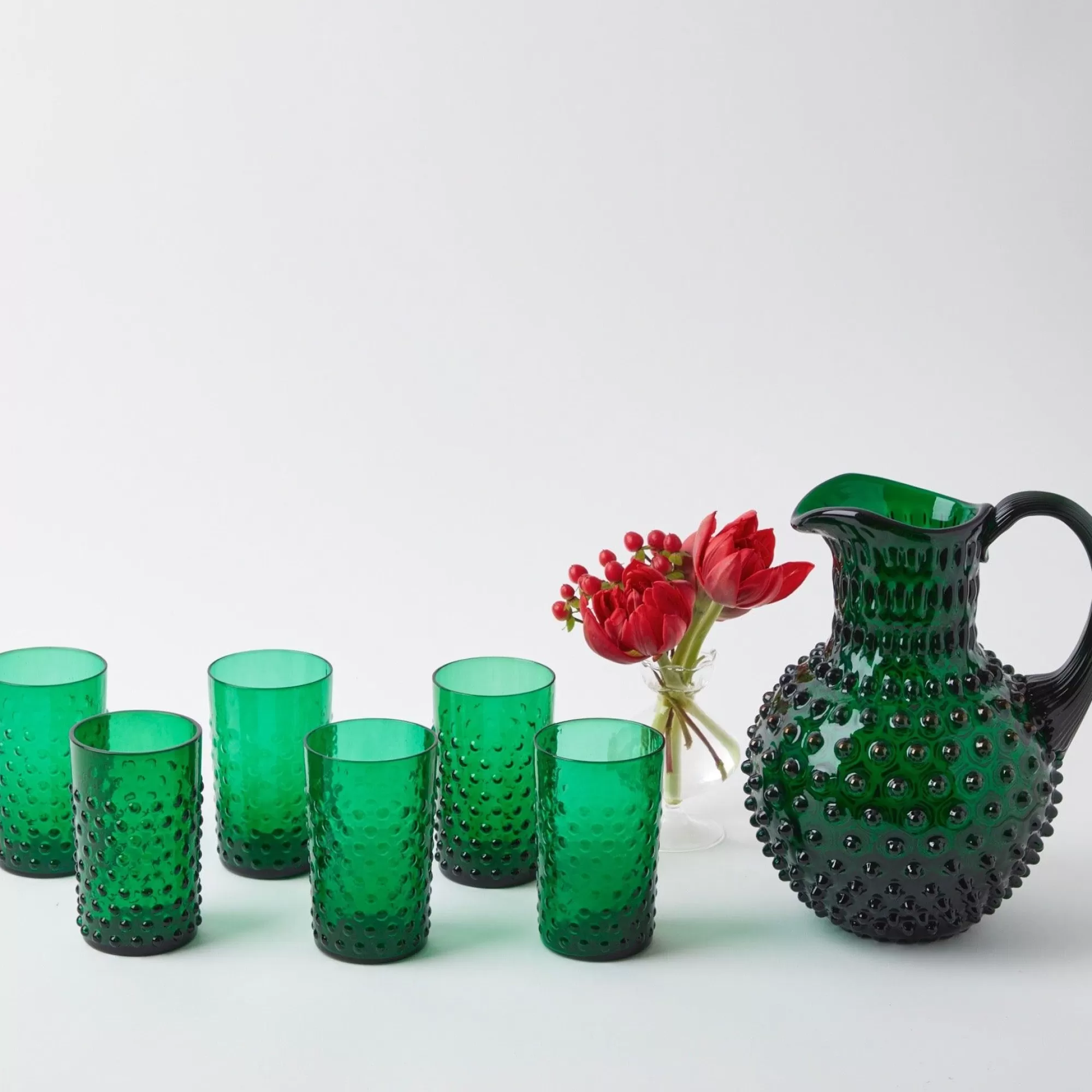 Discount Emerald Green Hobnail Jug Jugs