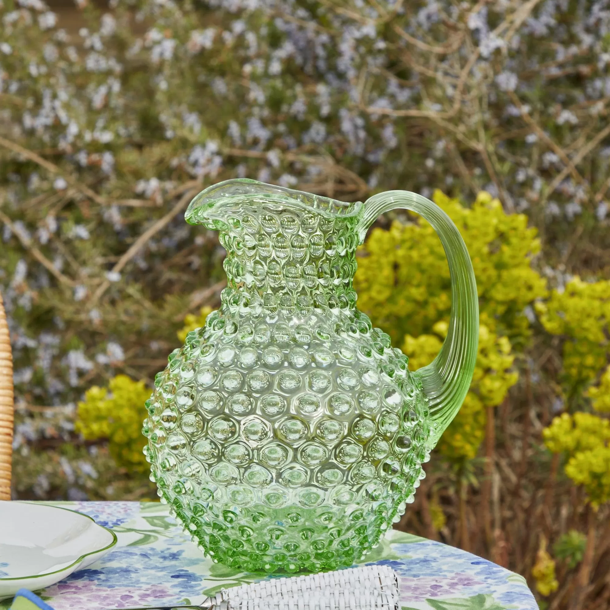 Cheap Emerald Hobnail Jug Jugs