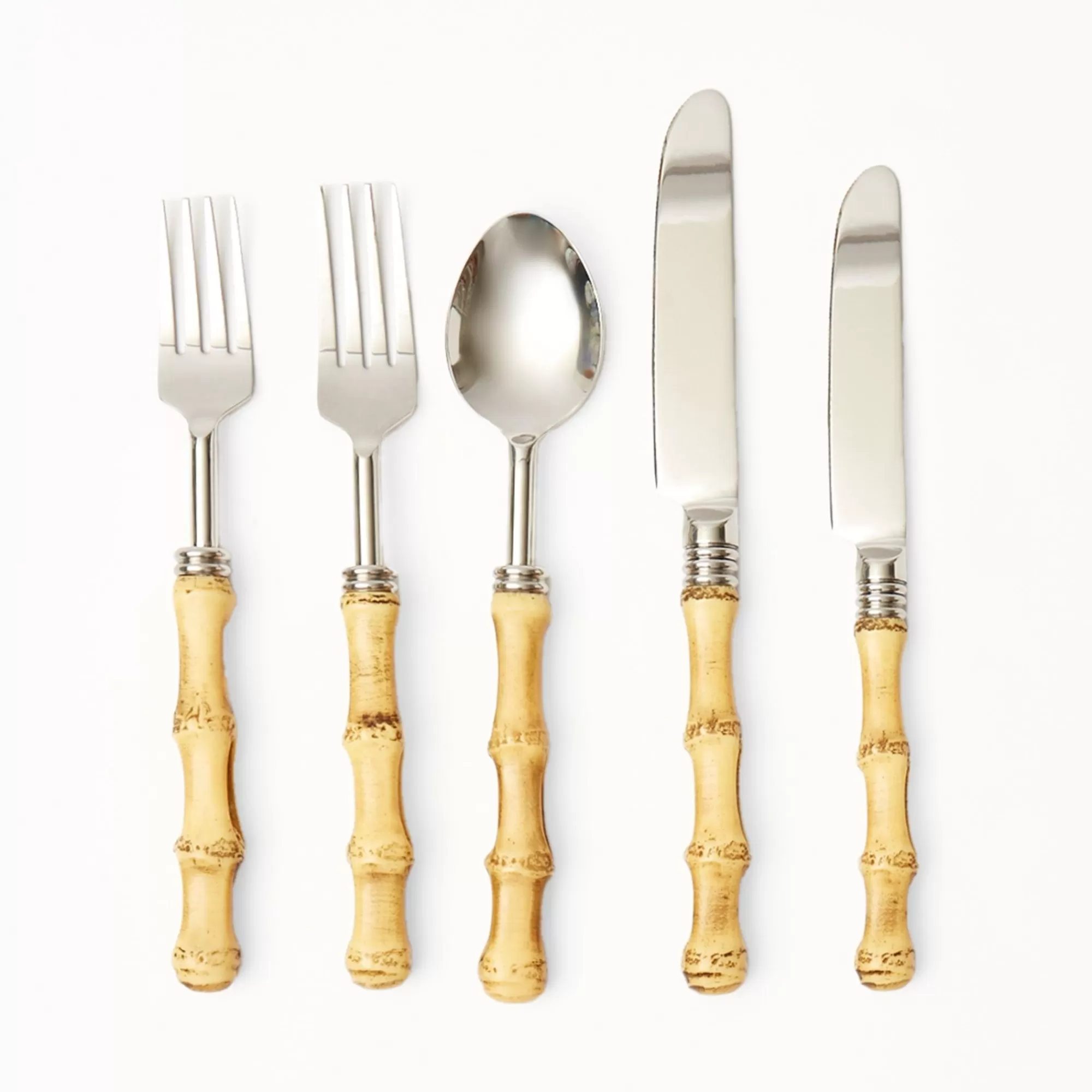 Cheap Faux Bamboo Cutlery (5 Piece) Cutlery Sets