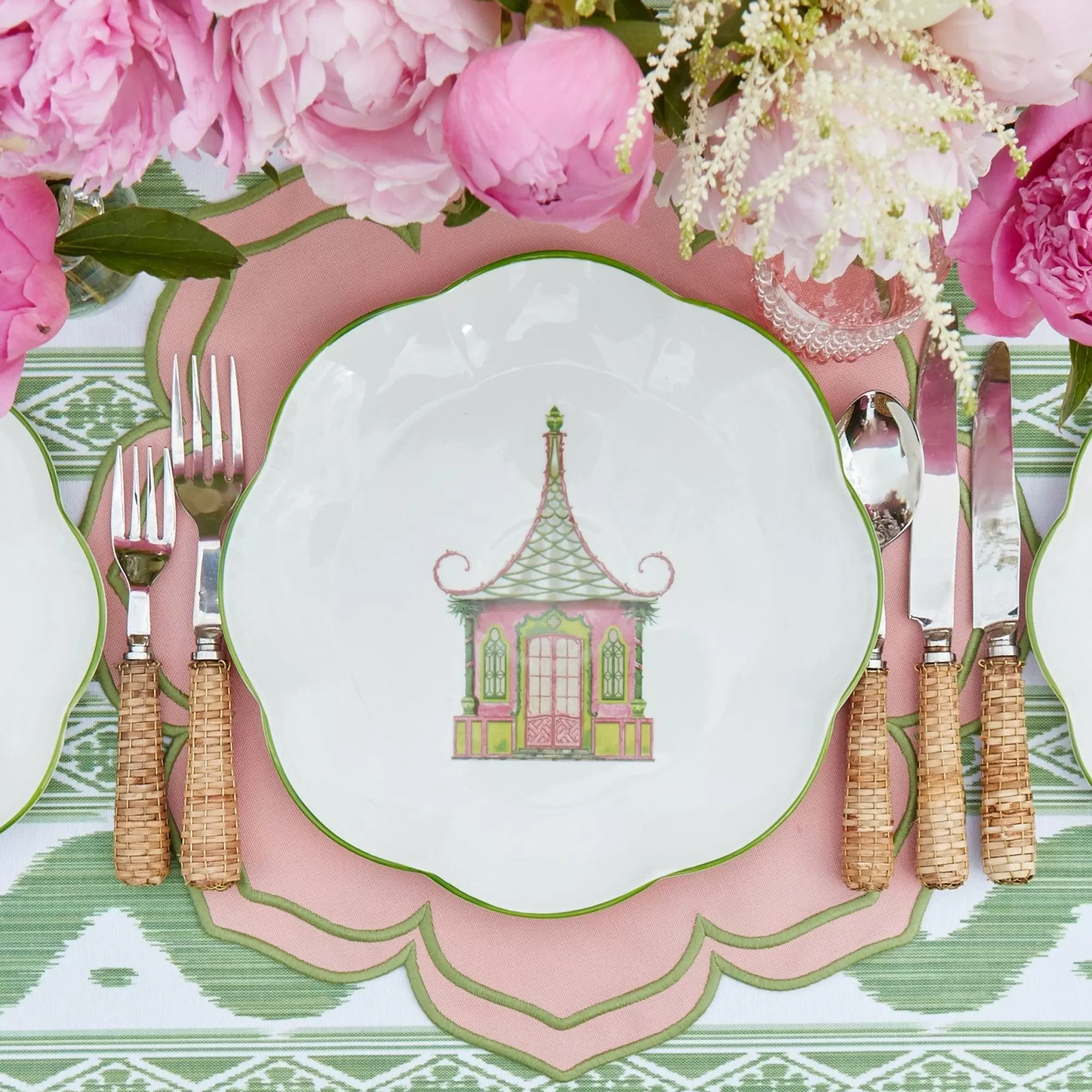 New Fleur Pink Placemats (Set Of 4) Placemats