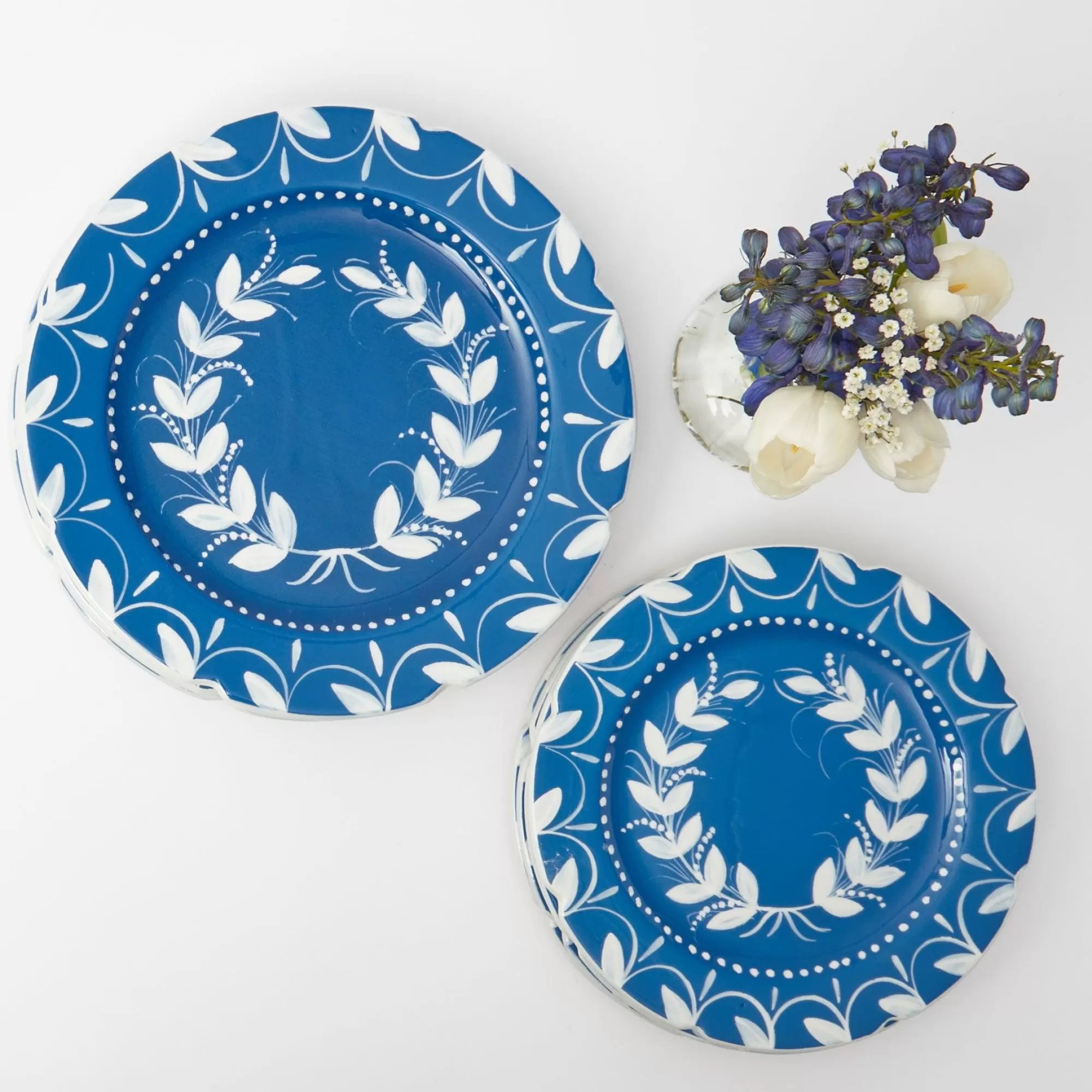 Best Sale French Blue Garland Starter Plate Starter Plates