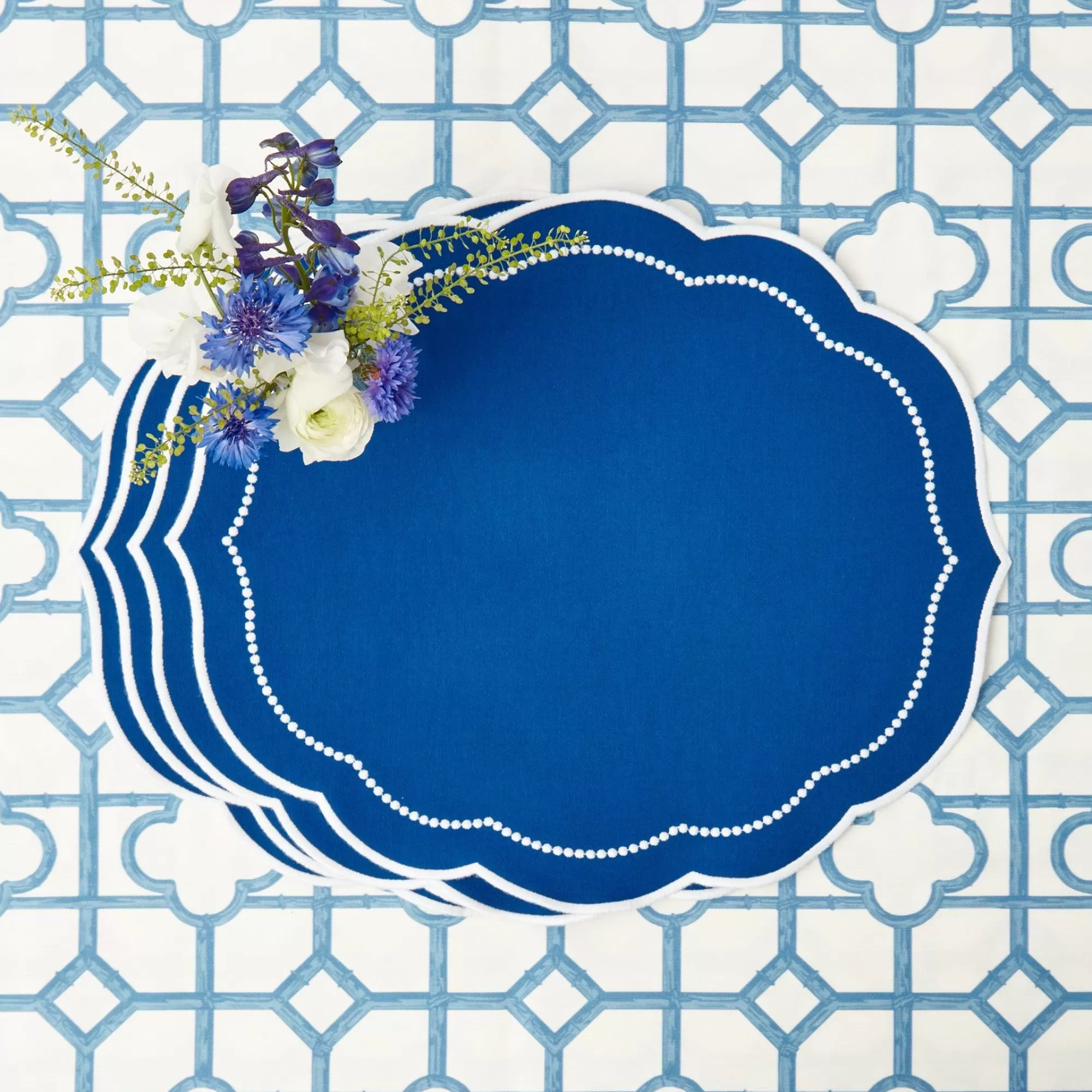 Sale Gabrielle Blue Placemats (Set Of 4) Placemats