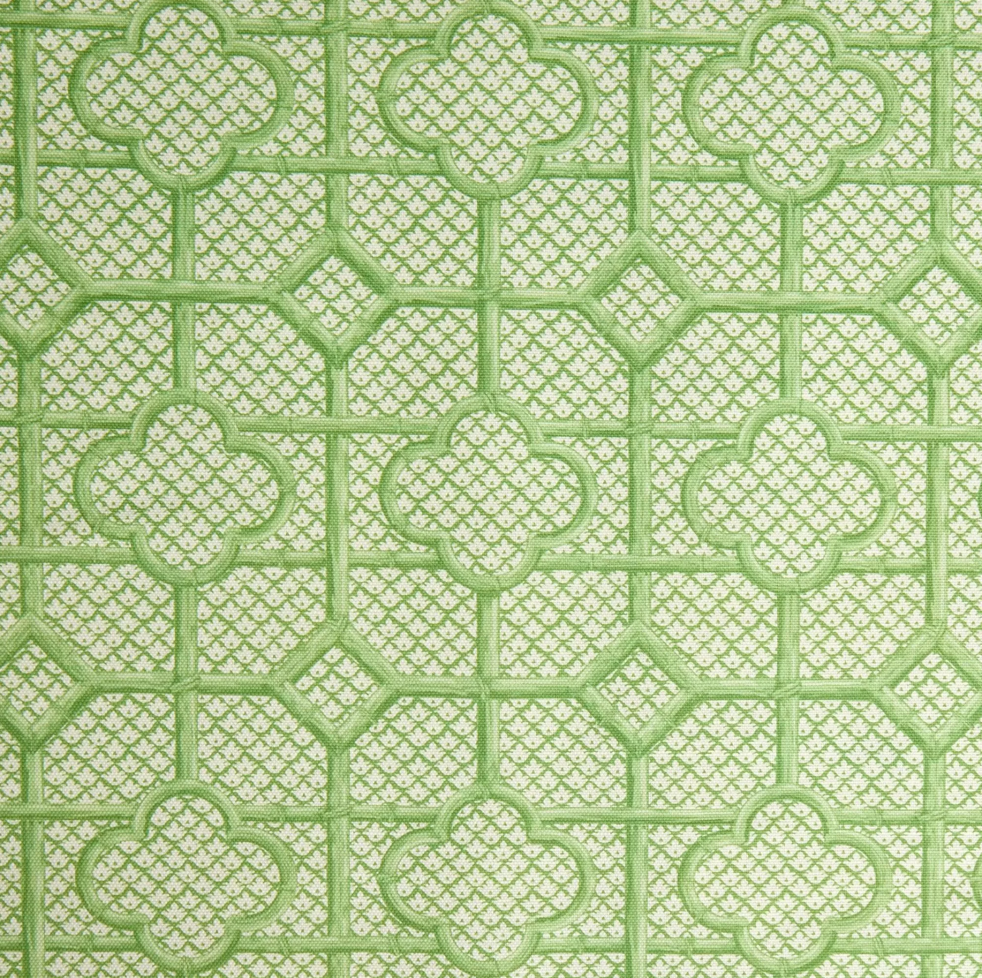 Shop Green Bamboo Trellis Fabric Serena Fresson Fabrics