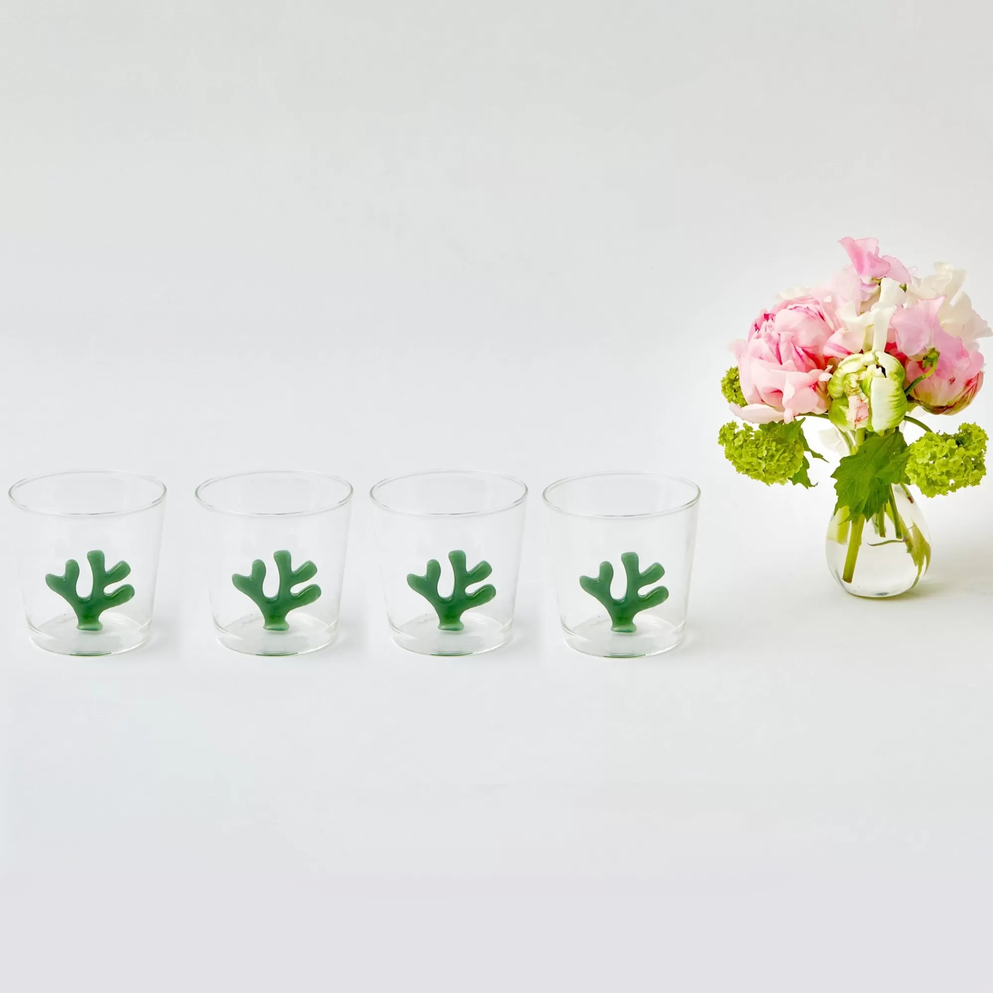 Best Green Coral Glasses (Set Of 4) Glasses