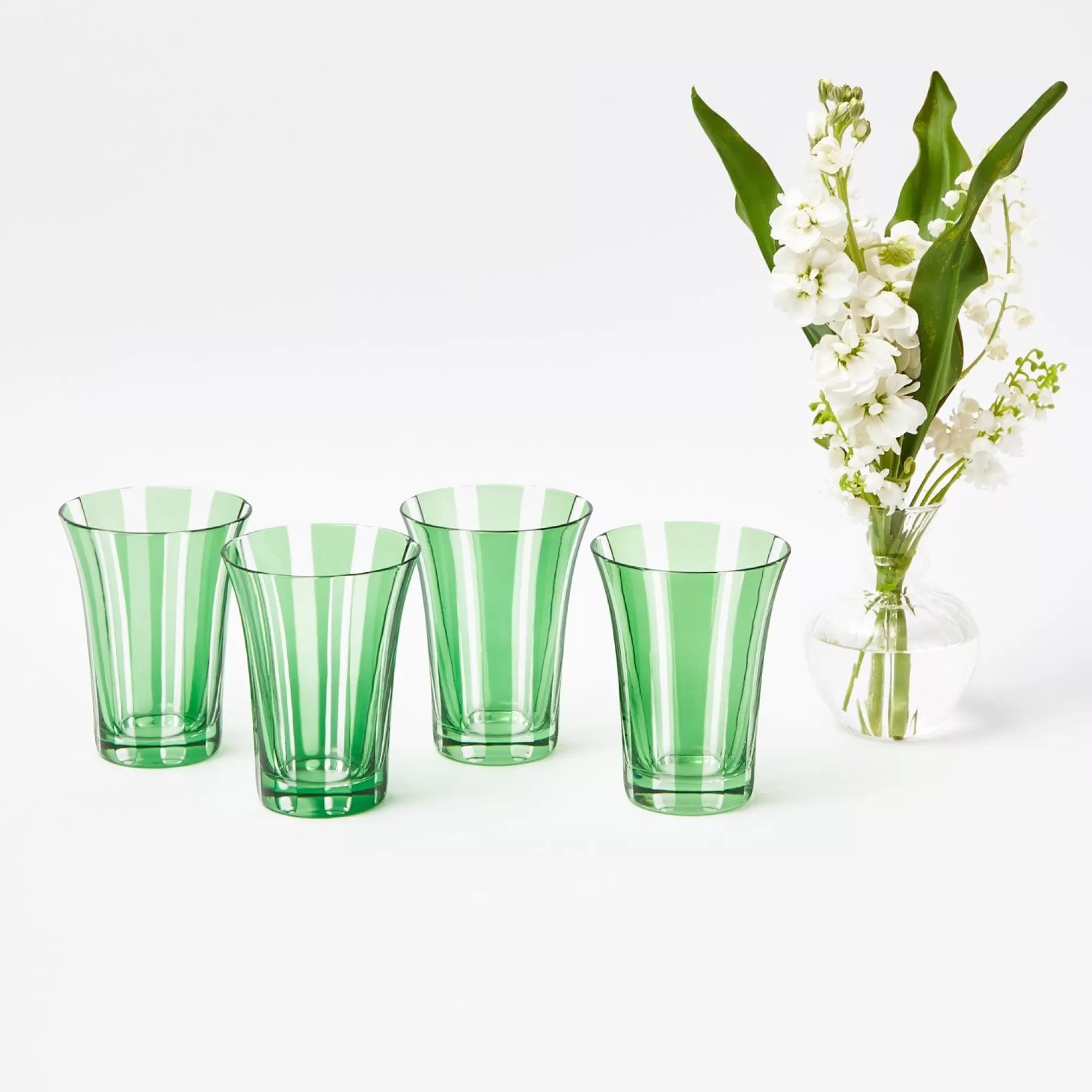 Hot Green Positano Glasses (Set Of 4) Glasses