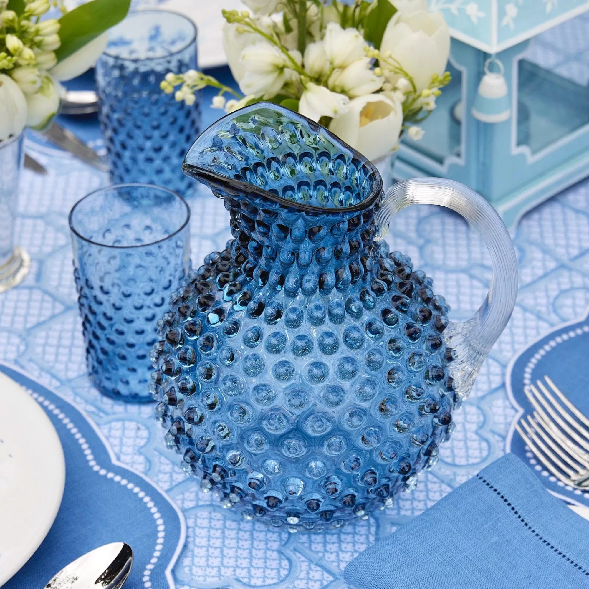 Online Hobnail Navy Jug Jugs