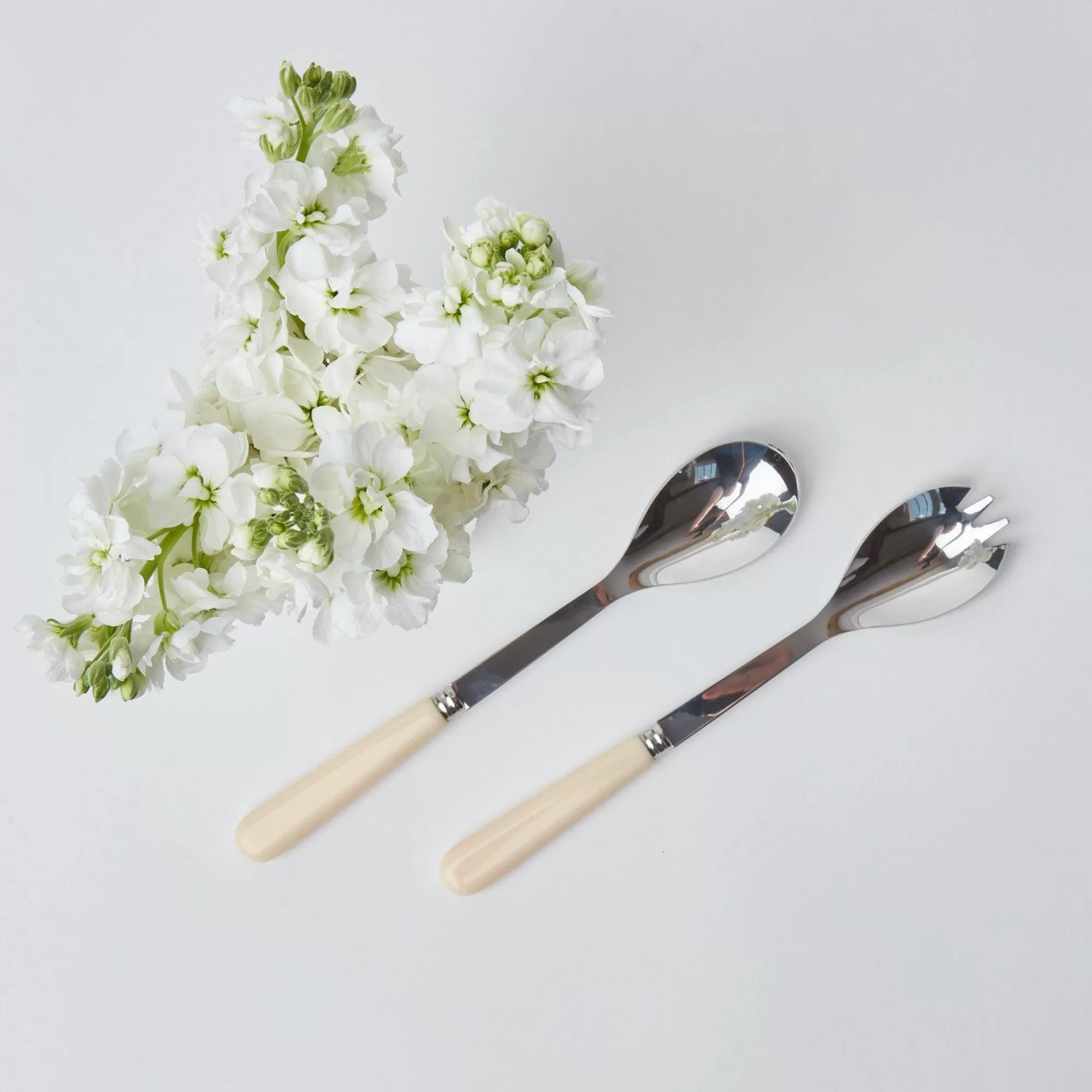 Outlet Ivory Salad Servers Cutlery Sets