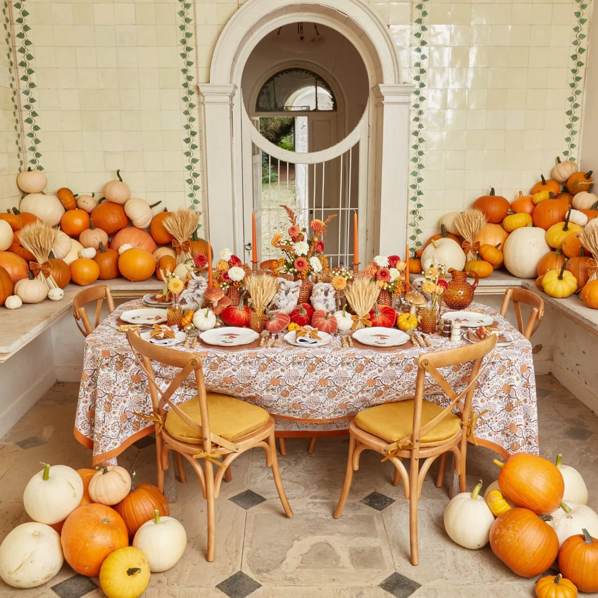 Online Leaves Of Autumn Tablecloth Tablecloths