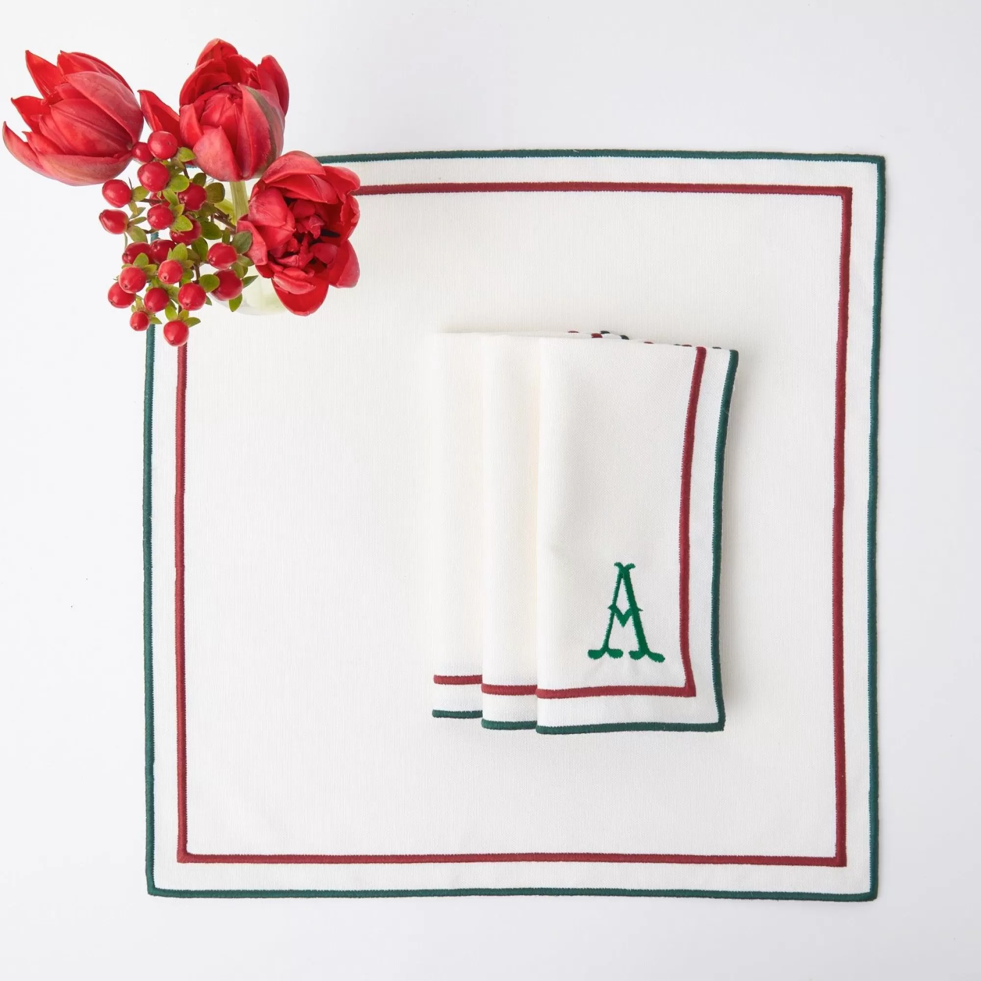 Fashion Liberty Candy Cane Napkins (Set Of 4) Napkins