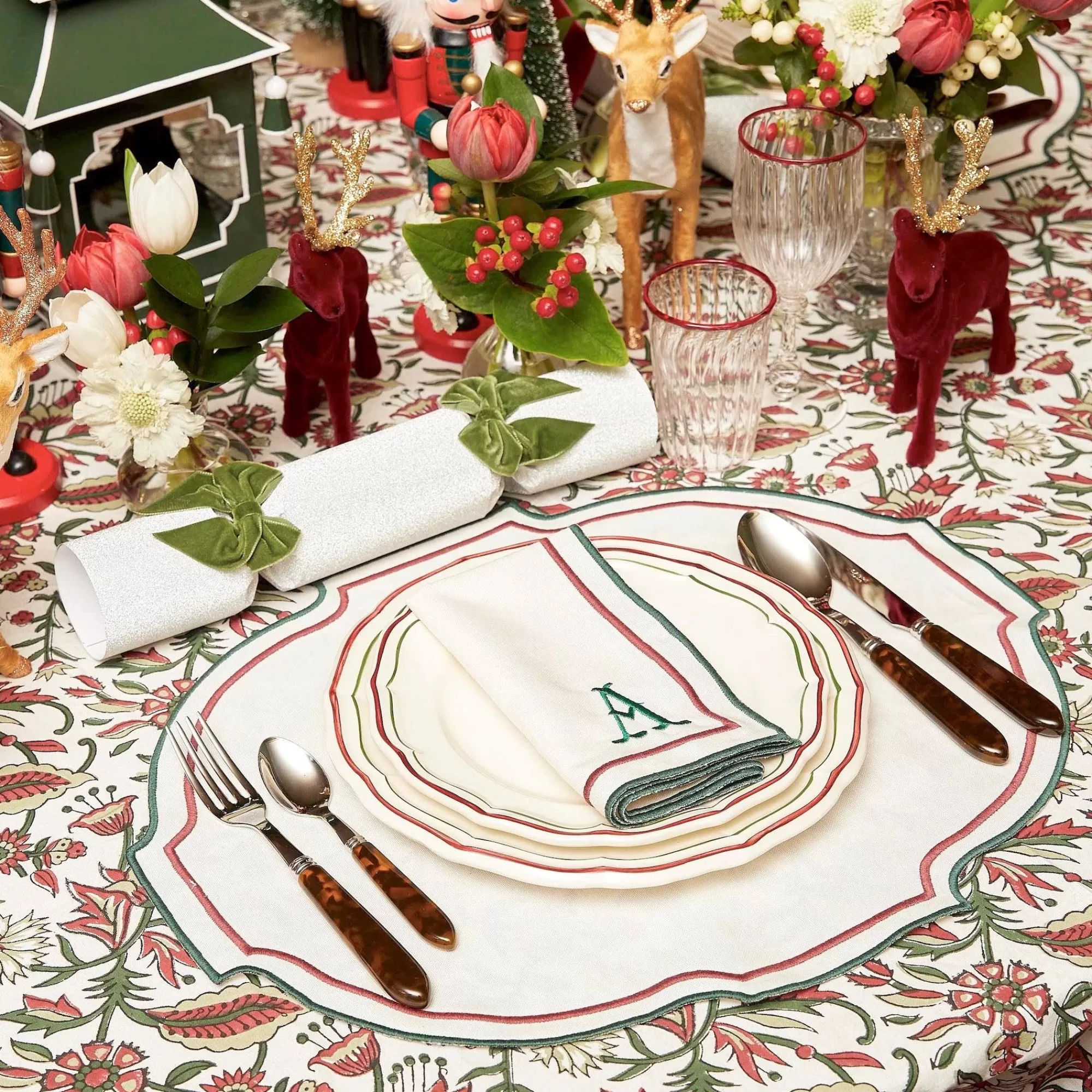 Fashion Liberty Candy Cane Napkins (Set Of 4) Napkins