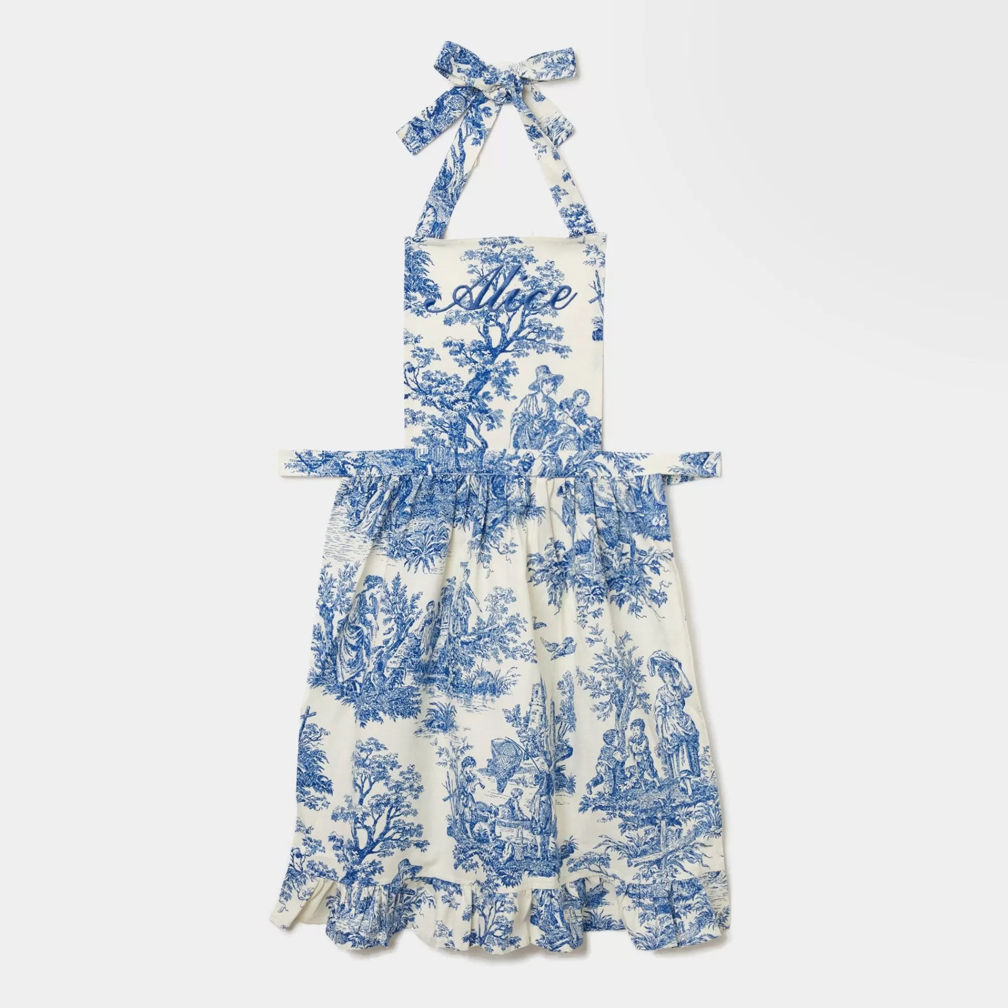 Discount Lilibet Toile Frilled Apron Aprons & Robes