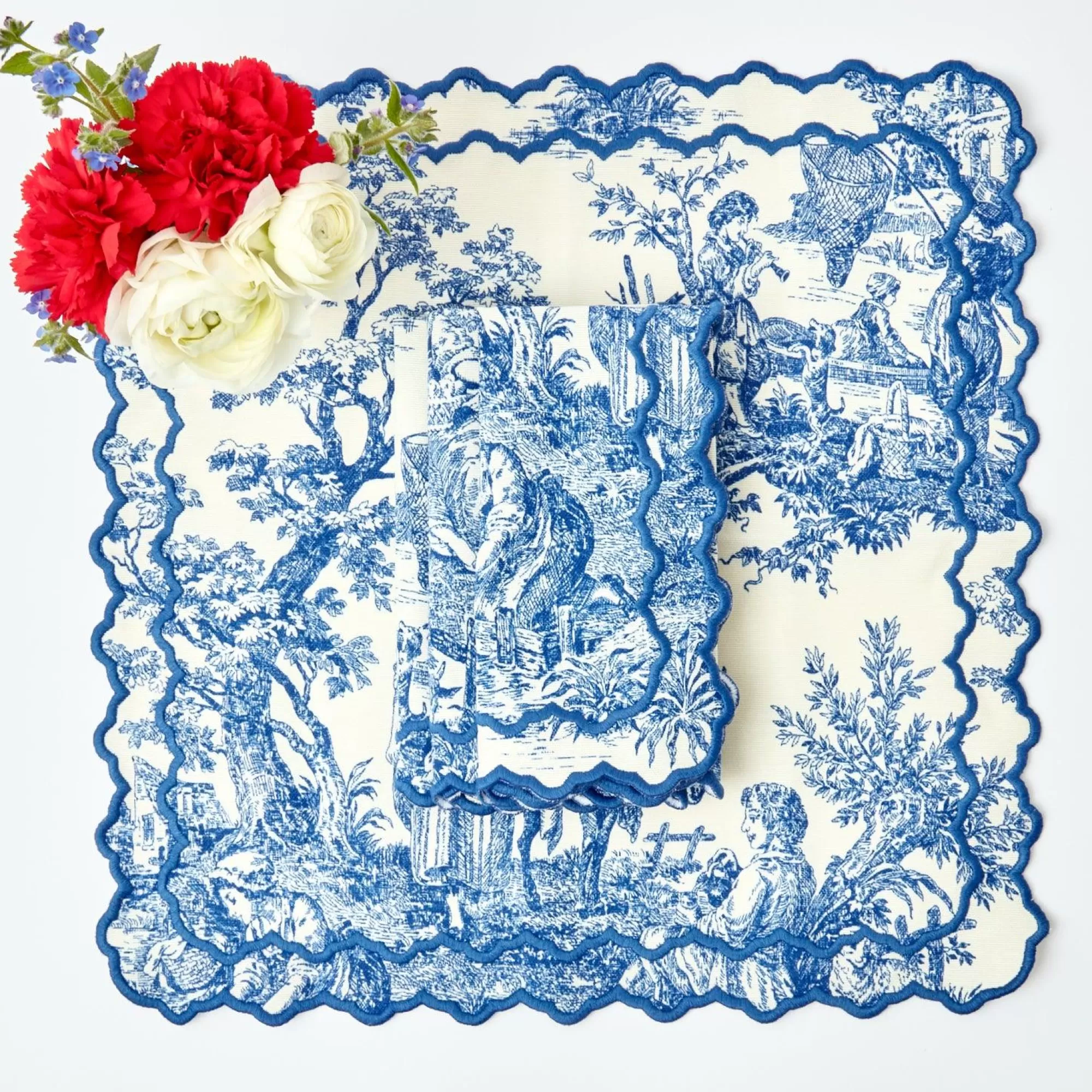 Store Lilibet Toile Napkins (Set Of 4) Napkins