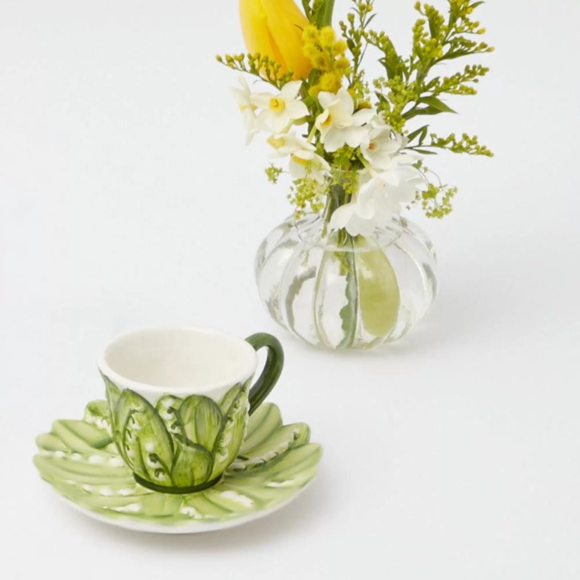 Store Lily Of The Valley Espresso Cup & Saucer Teaware