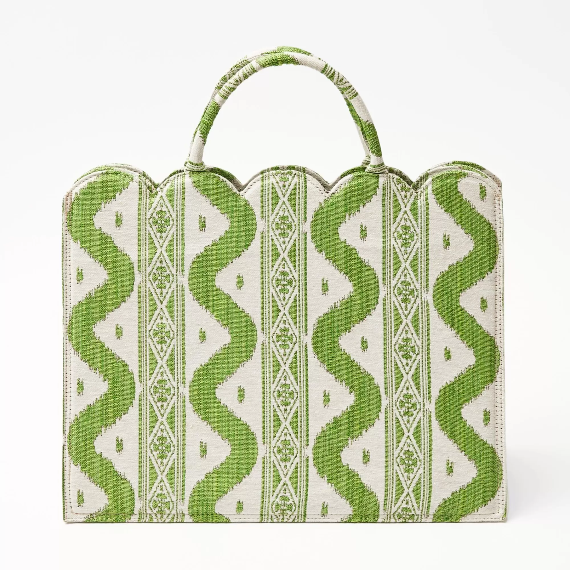 Sale Tote Bag (Green Ikat) Women Mrs. Alice Tote Bags