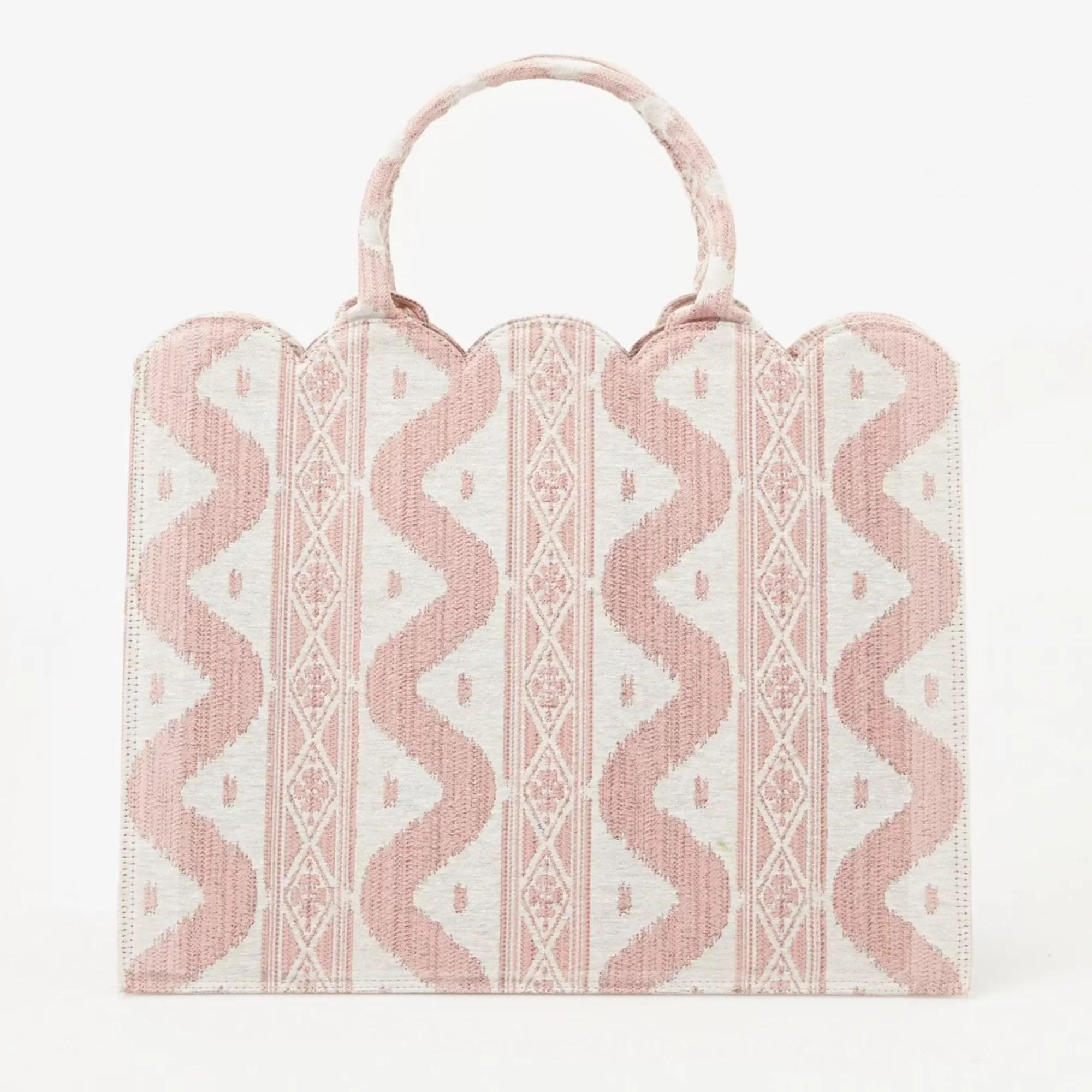 Fashion Tote Bag (Pink Ikat) Women Mrs. Alice Tote Bags