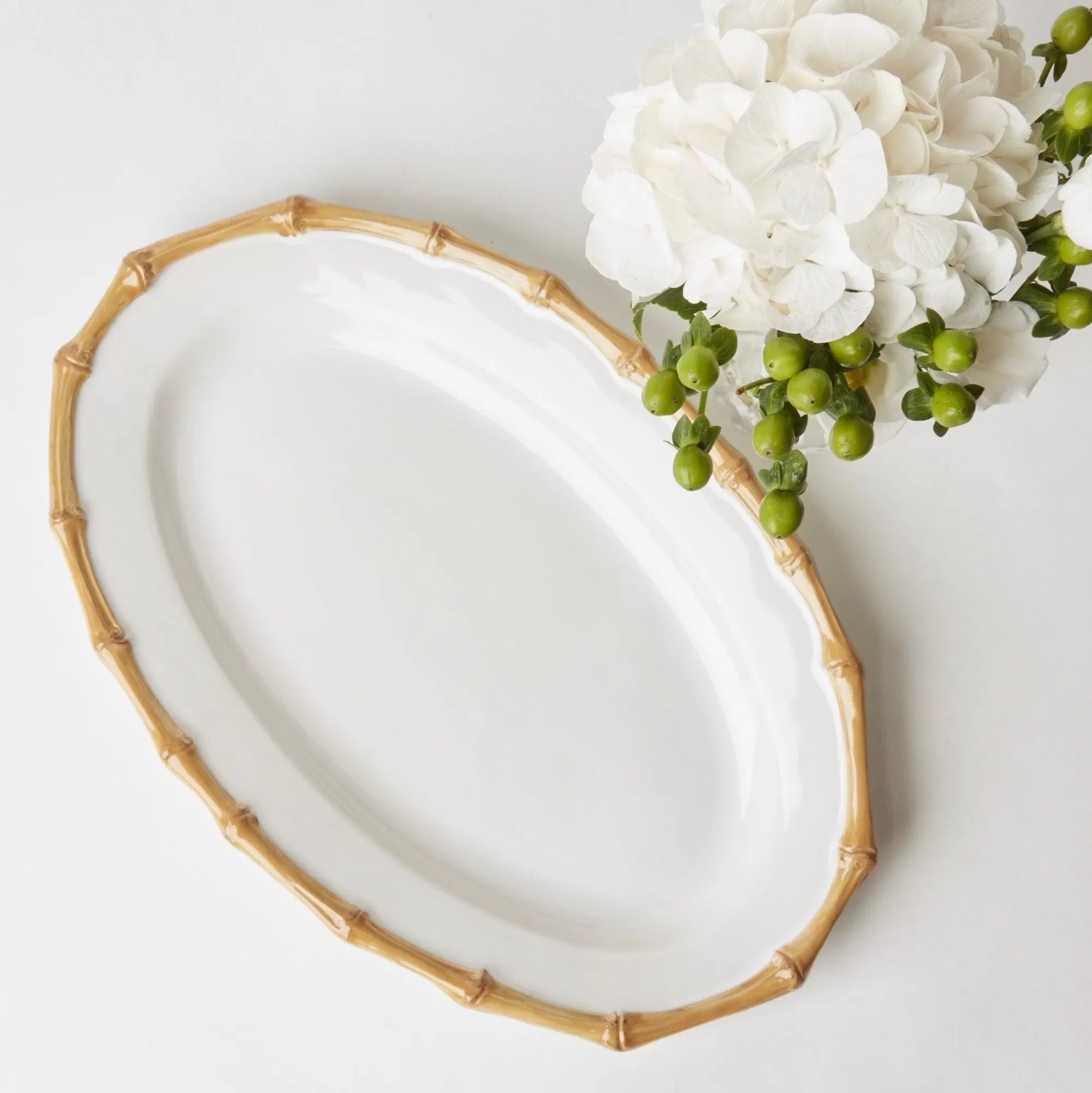 Store Nancy Bamboo Oval Platter Bamboo Crockery