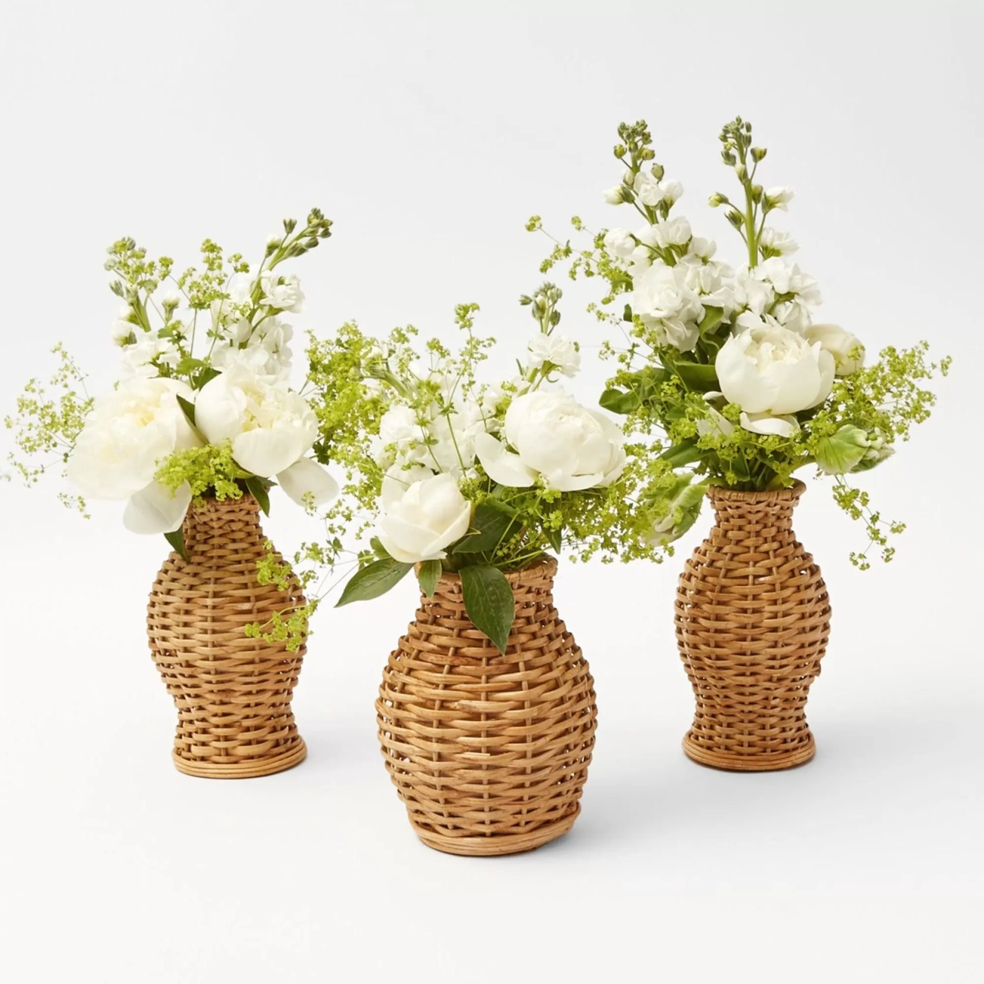 New Natural Rattan Vase (Set Of 3) Vases