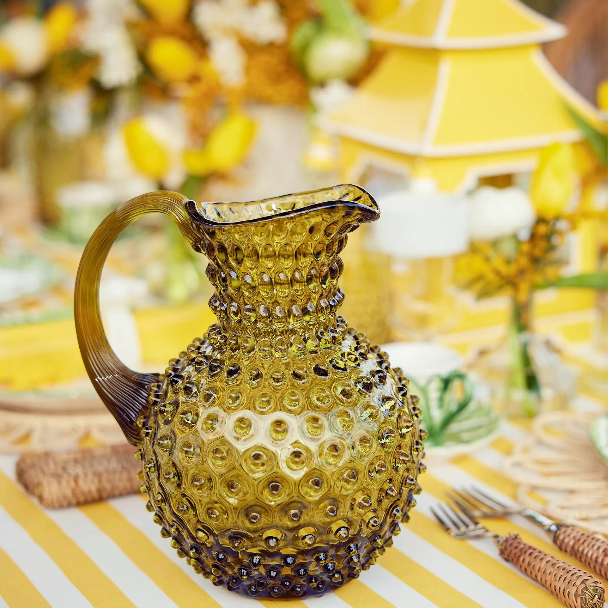 Flash Sale Olive Green Hobnail Jug Jugs