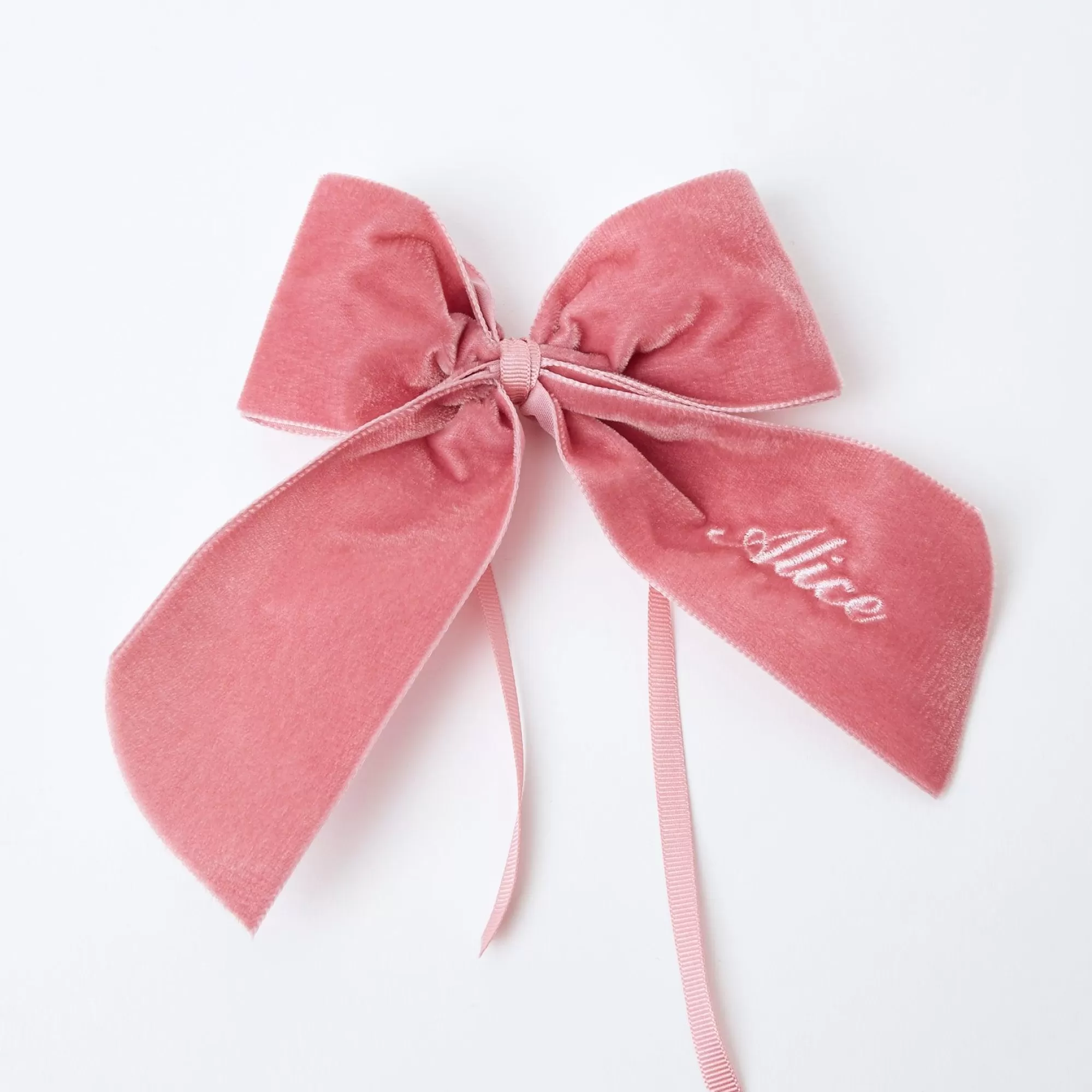 Sale Personalised Dusty Pink Napkin Bow Napkin Rings, Bows & Wreaths