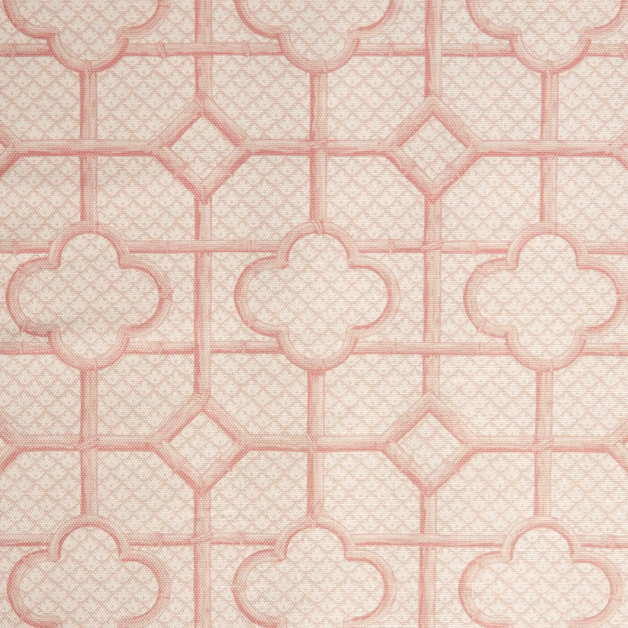 Cheap Pink Bamboo Trellis Fabric Serena Fresson Fabrics