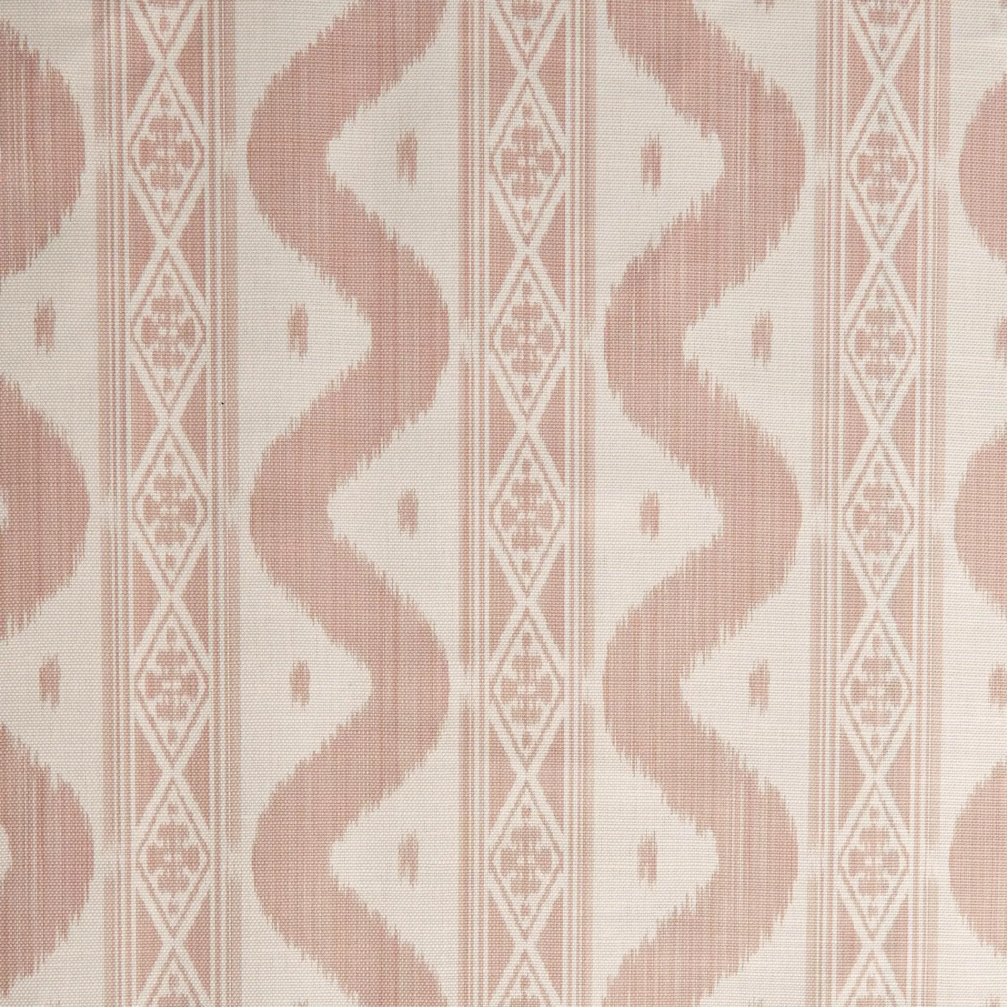 Best Sale Pink Ikat Stripe Fabric Serena Fresson Fabrics