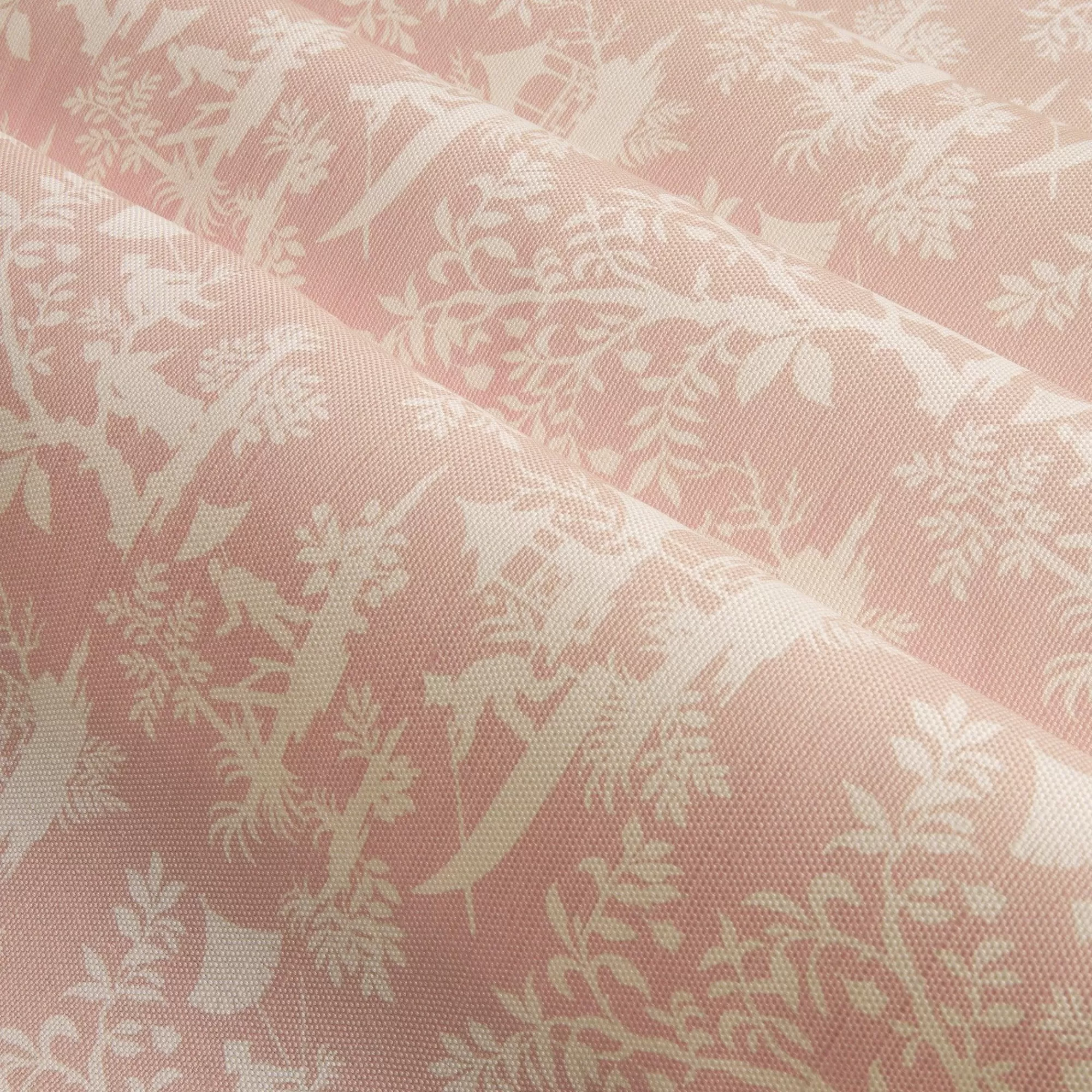 Online Pink Pagoda Garden Fabric Serena Fresson Fabrics